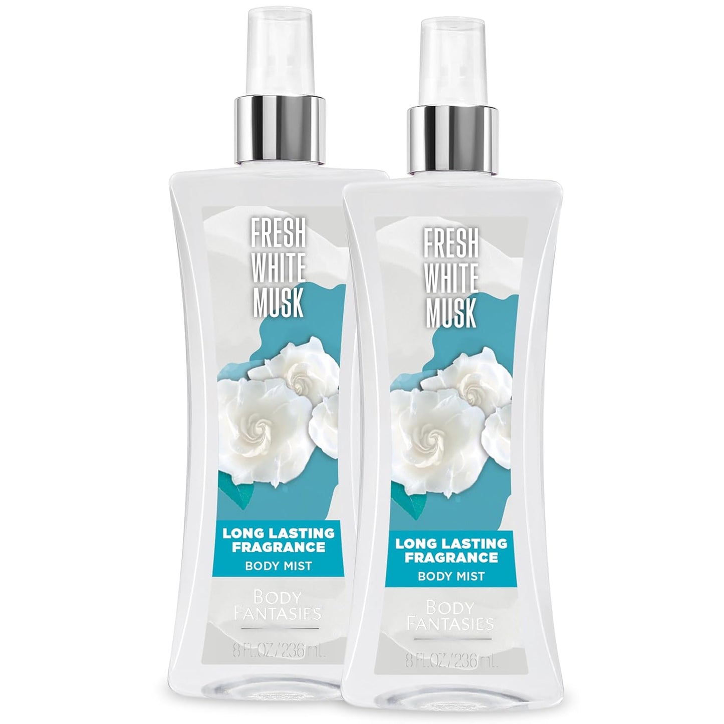 Body Fantasies Fresh White Musk Body Spray - 8 fl oz | Pack of 2