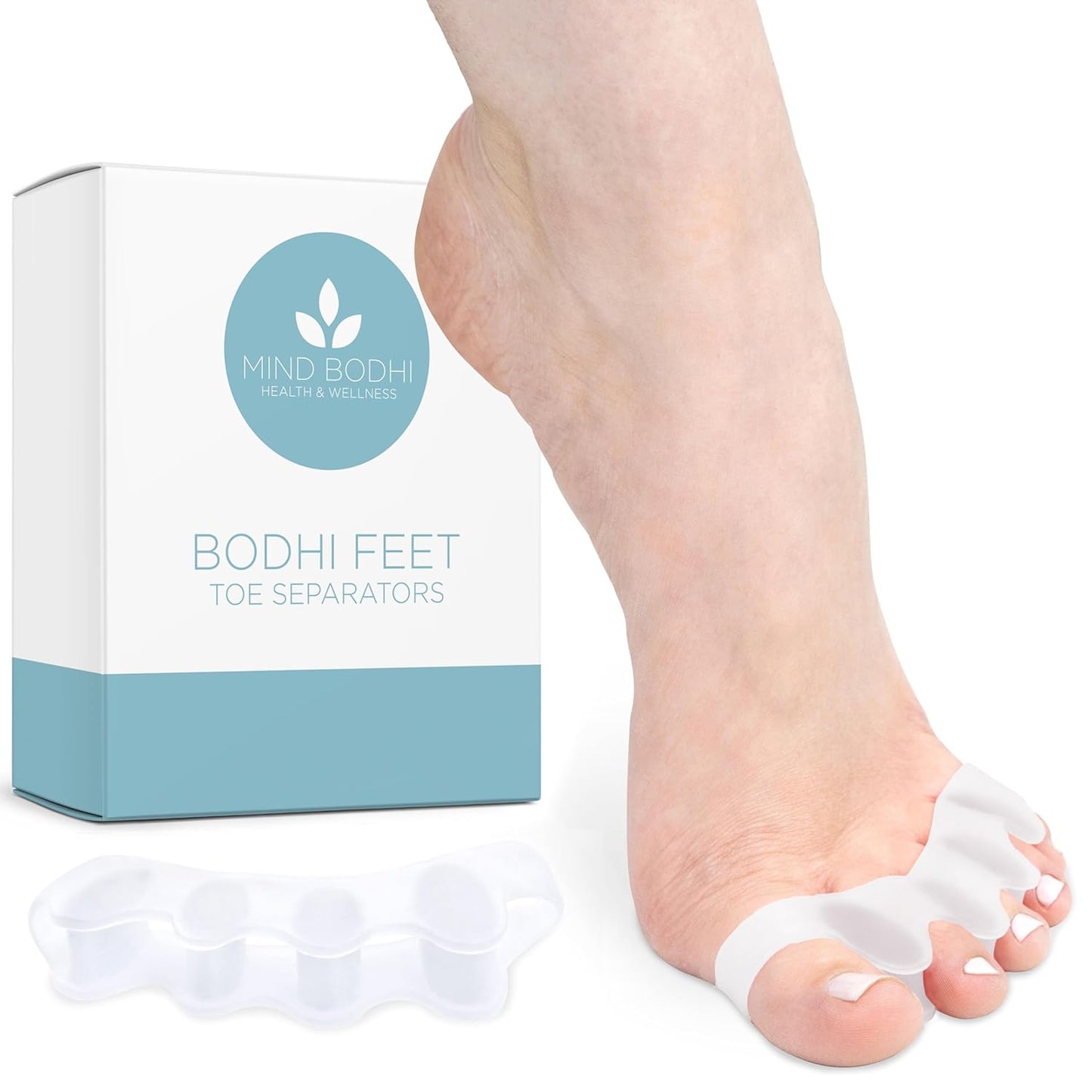 Toe Separators for Men and Women - Comfortable Blue Toe Spacers for Alignment | Regular Size