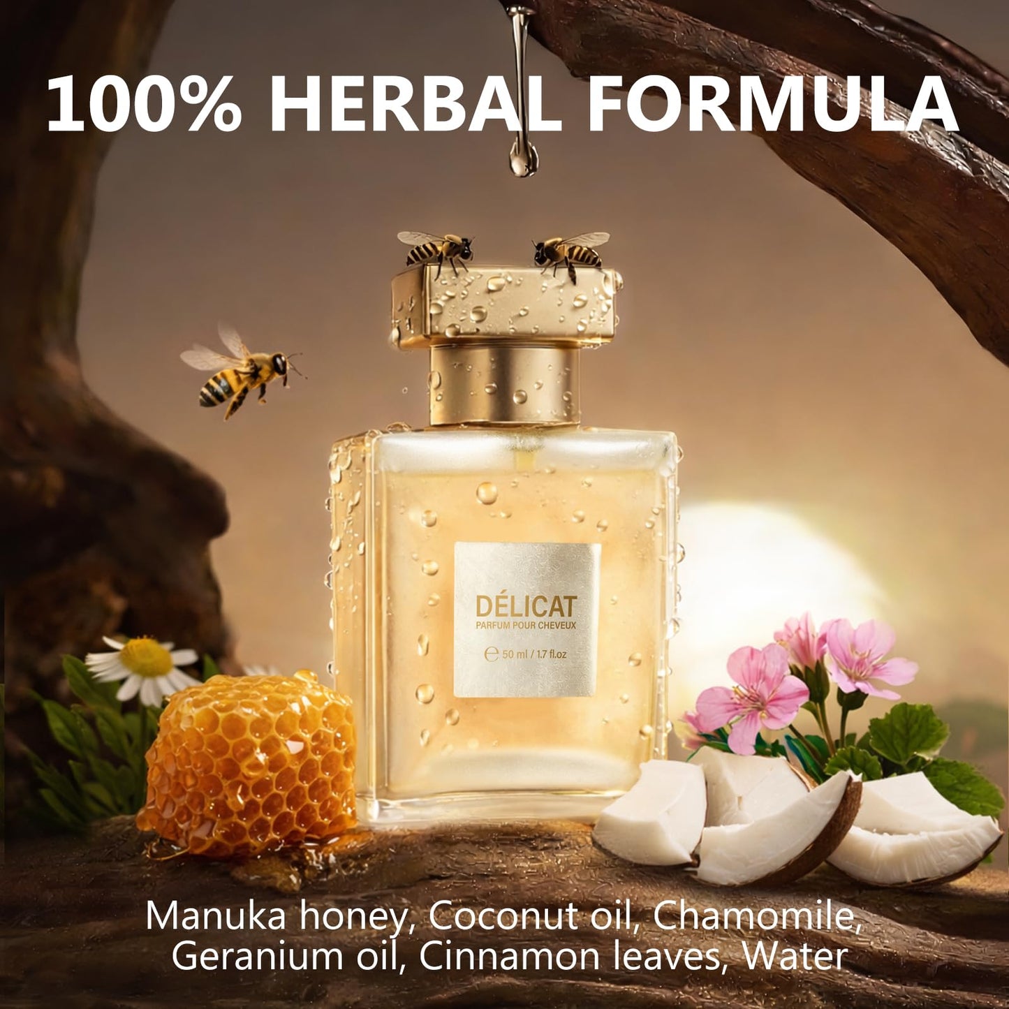 EXVITAMIN Hair Perfume, Hair Perfume for Women, Pheromone Fragrance for Dry Damaged Hair - Infused with Nourishing Botanicals, Frizz Control Fragrance Mist, Long-Lasting Scent