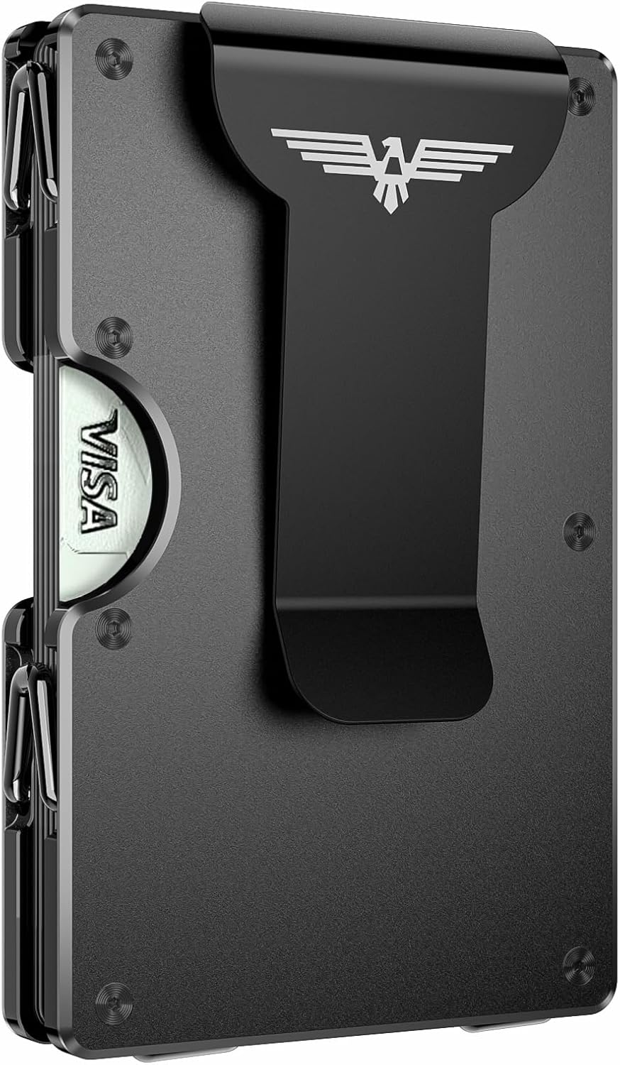 Lenvoten Minimalist RFID Blocking Wallet for Men - Slim Metal Design | Holds 20 Cards & Cash | Scratch-Resistant Finish