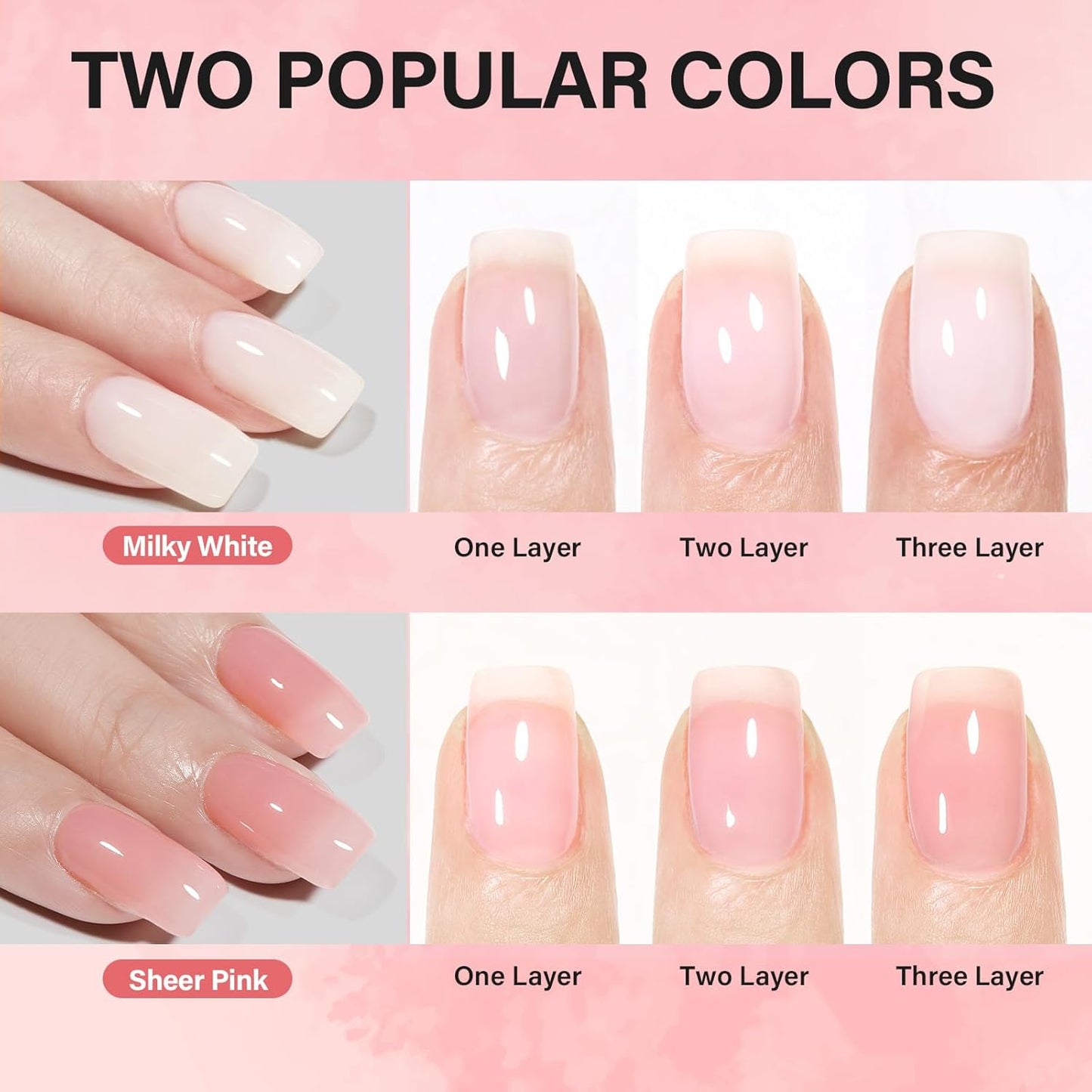 Almond Nail Kit - 240pcs Short Gel Nail Tips with UV Lamp & 2-in-1 Glue | DIY Home Salon Essentials
