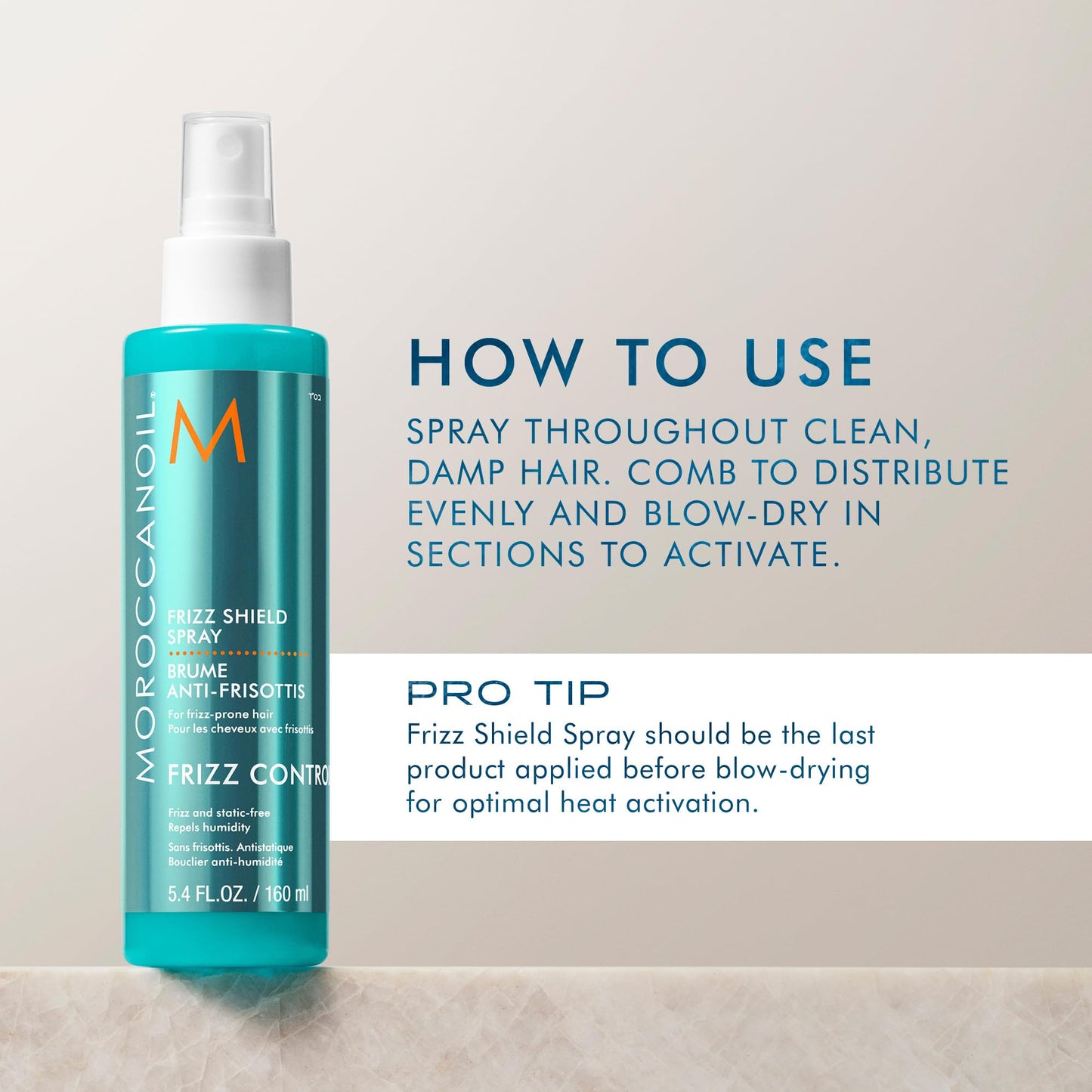Moroccanoil Frizz Shield Styling Spray, Travel Size, 1.7 Fl. Oz.