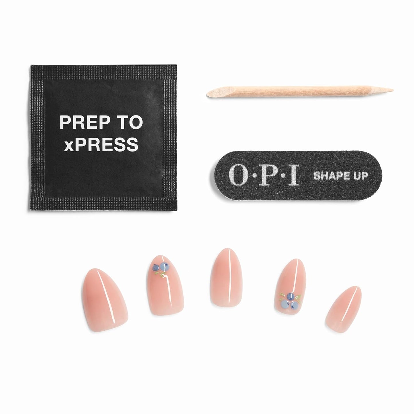 OPI Press On Nails - Instant No Glue Application | 30 Count, Short Round, Almond & Squoval Styles