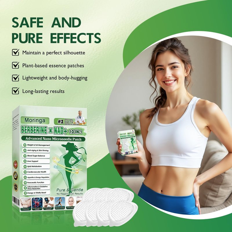 2026 New Upgraded Style Moringa 10-in-1 Nano Microdarts Patch, Advanced Moringa Patches, Natural Body Patches for Women and Men - Gentle Formula for All Skin (3PCS, 3 Boxes)