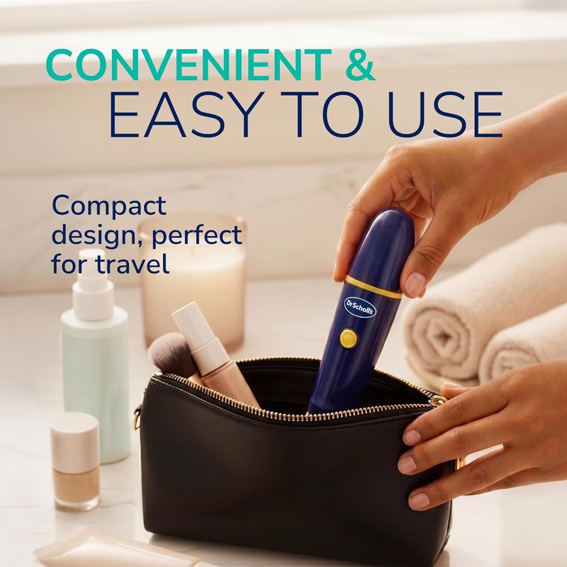 Dr. Scholl's Callus Remover - Electric Foot File for Effortless Hard Skin Removal | Travel-Friendly, Smooth Skin in Minutes