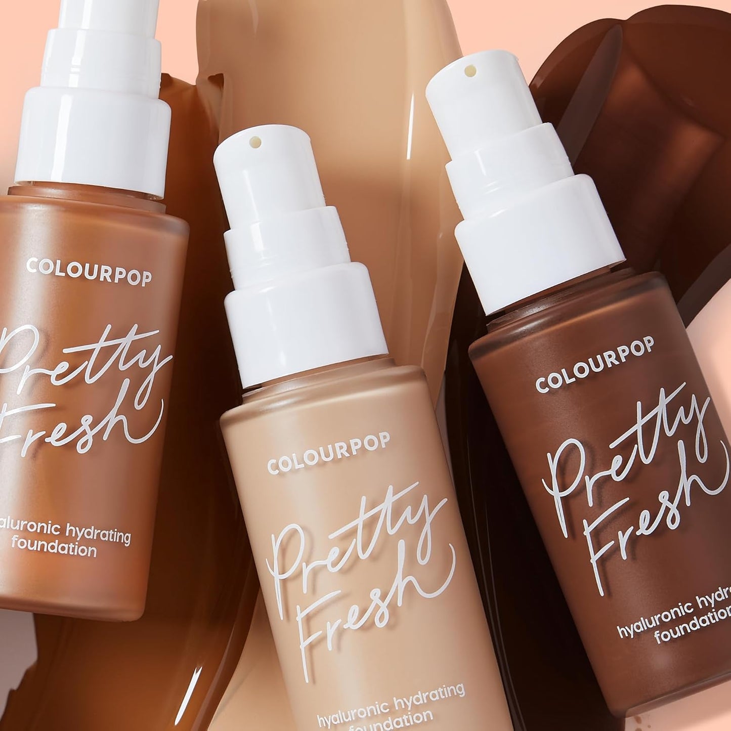 ColourPop Pretty Fresh Liquid Foundation - Hydrating Medium Coverage Foundation with Hyaluronic Acid & Coconut Water | Medium 80W (1 oz)