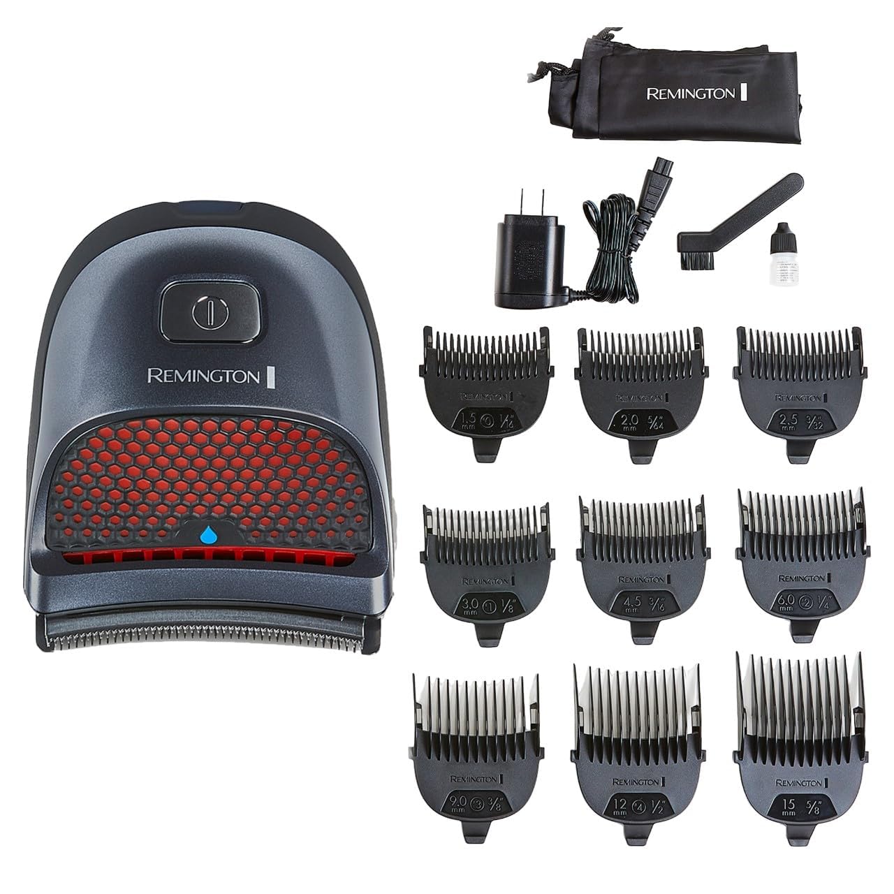 Remington Shortcut Pro Self-Haircut Trimmer Kit - Waterproof Cordless Razor for Head, Beard & Body | 14-Piece Set with 9 Lengths