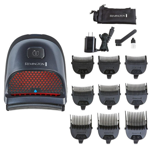 Remington Shortcut Pro Self-Haircut Trimmer Kit - Waterproof Cordless Razor for Head, Beard & Body | 14-Piece Set with 9 Lengths