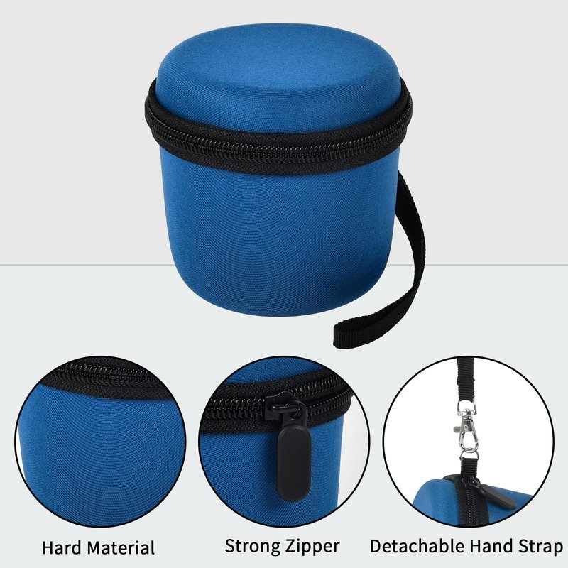 Againmore Head Shaver Case Compatible with for Microtouch/for SOLIMPIA/for Tustaw Men Shavers, Travel Electric Razor Storage Box with Zippered Mesh Pocket for Grooming Kit (Bag Only)