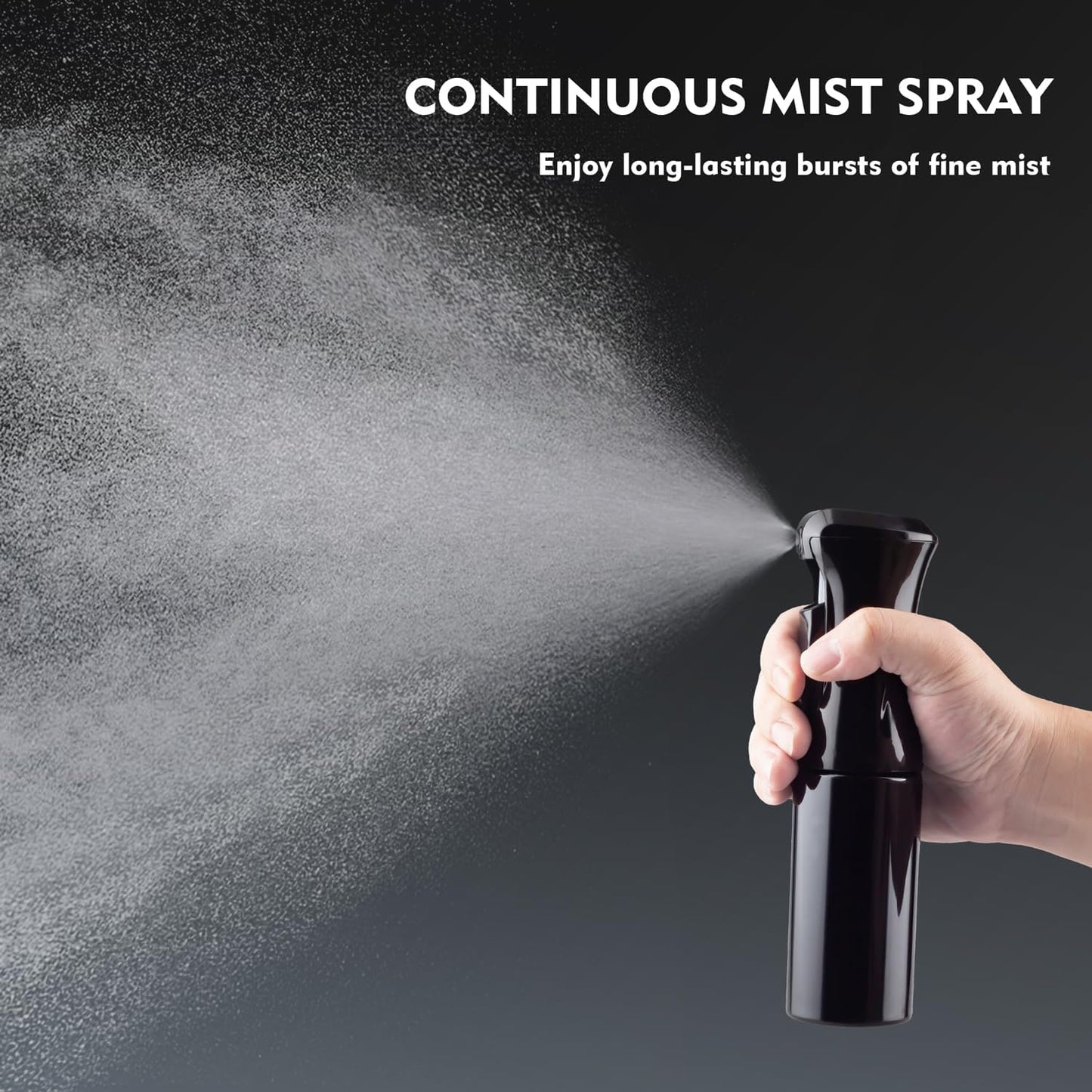 Ultra-Fine Continuous Spray Bottle - 6.8 OZ Mister for Hair, Plants & Cleaning | Versatile 1 Pack
