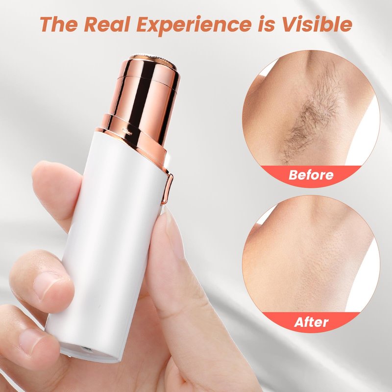 Facial Hair Remover for Women Shaver for Women Painless Face Shaver -Mini Hair Remover, Electric Razor Shaver Portable Bikini Epilator for Lips, Chin, Armpit, Peach Fuzz,Neck, Cheek as Seen on TV