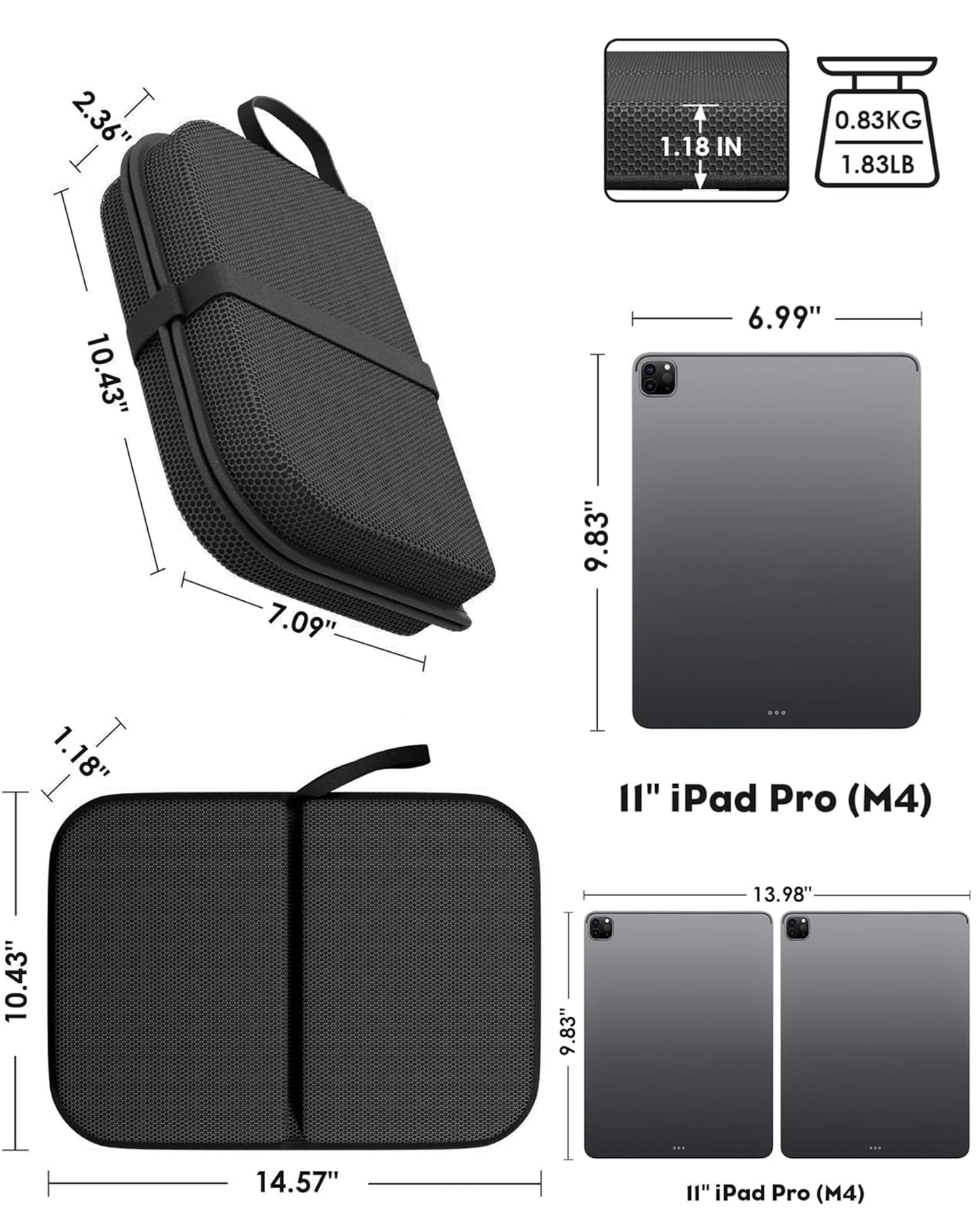 Rexley Gel Travel Seat Cushion, Portable Airplane Seat Cushion, 14.5" x 10.5" Foldable for Airplane Seats, Office Chair, Camping, Bleachers, Flights, Commute