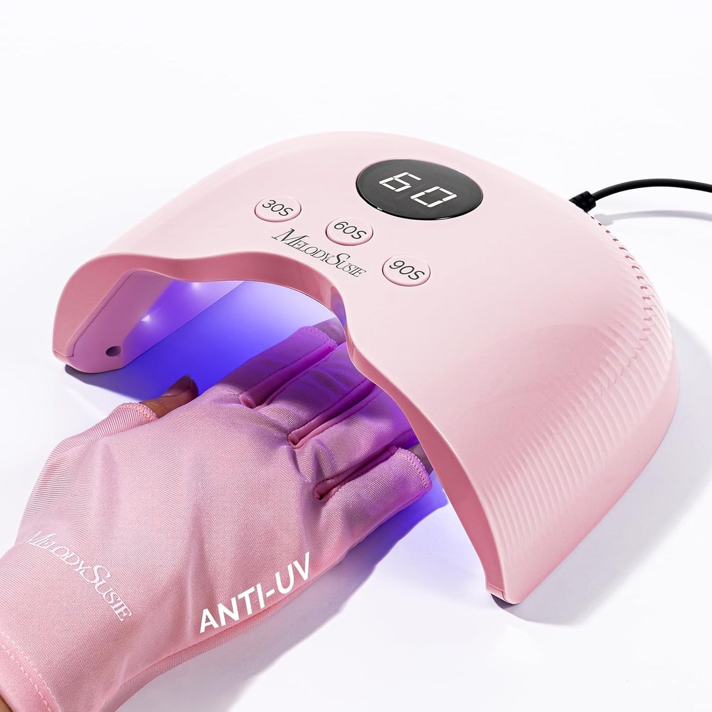 Compact UV LED Nail Lamp - Advanced 30W Nail Dryer with Smart Sensor & 3 Timers | Cures All Gels, White
