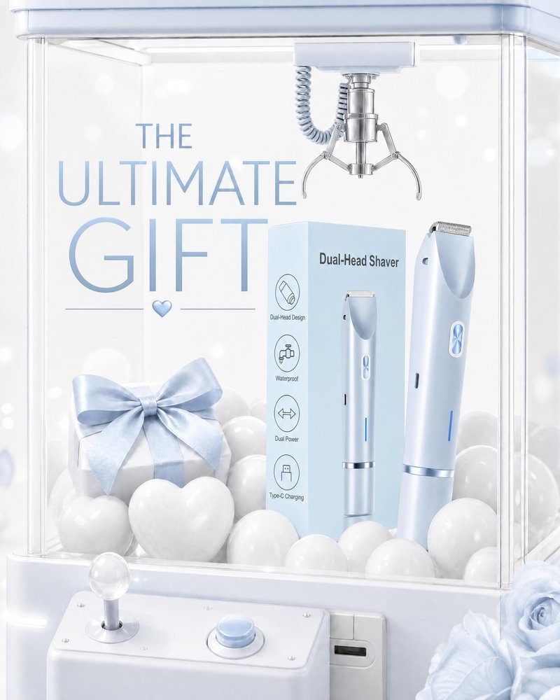 AiooTisu 2-in-1 Bikini Trimmer for Women - Dual Head Electric Shaver with Foil & Rotary Heads, Rechargeable & Waterproof, for Body, Bikini Line, Face, Legs & Underarms