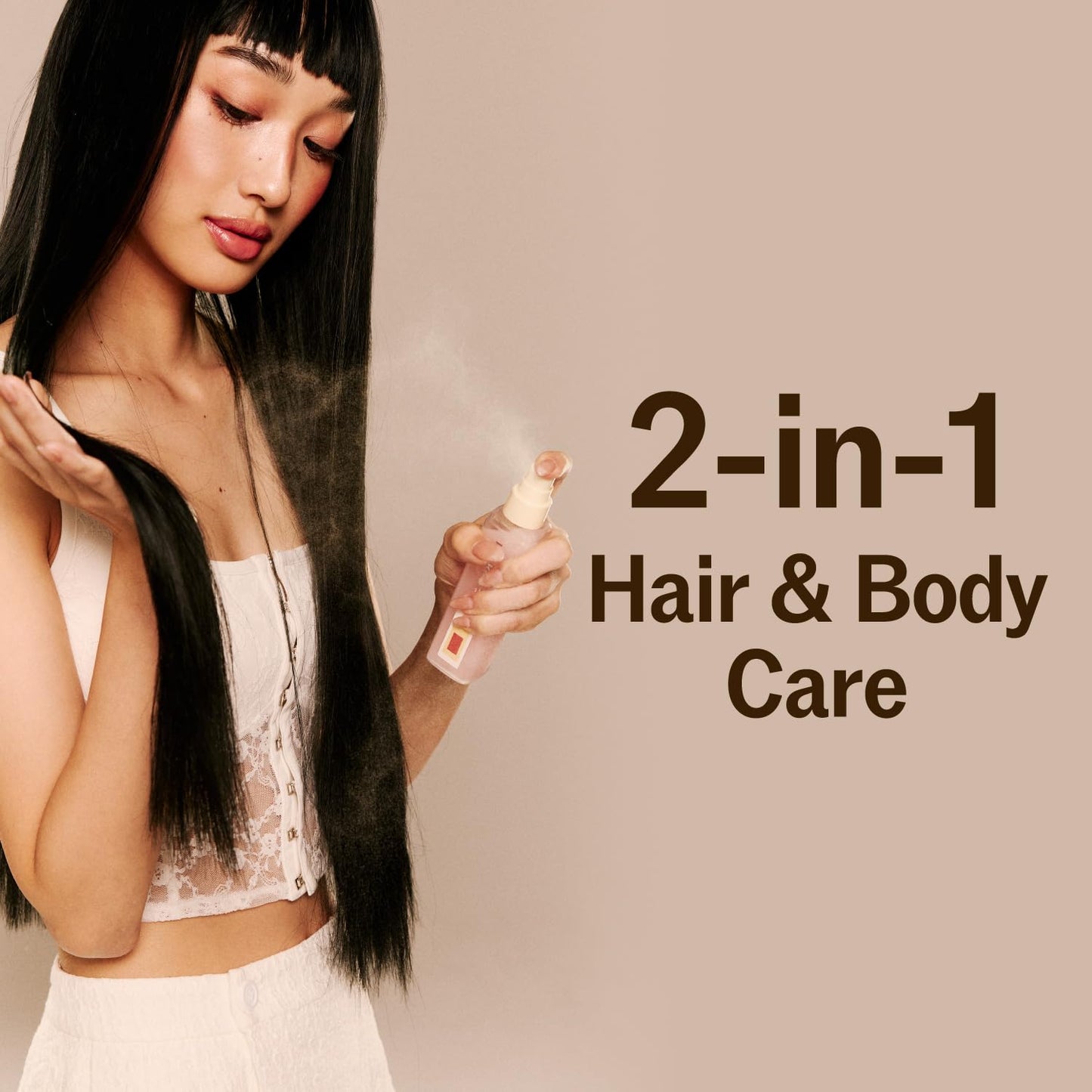 Floral Musk Hair Perfume Mist - Jasmine Vanilla Scent | Lightweight Hair & Body Spray