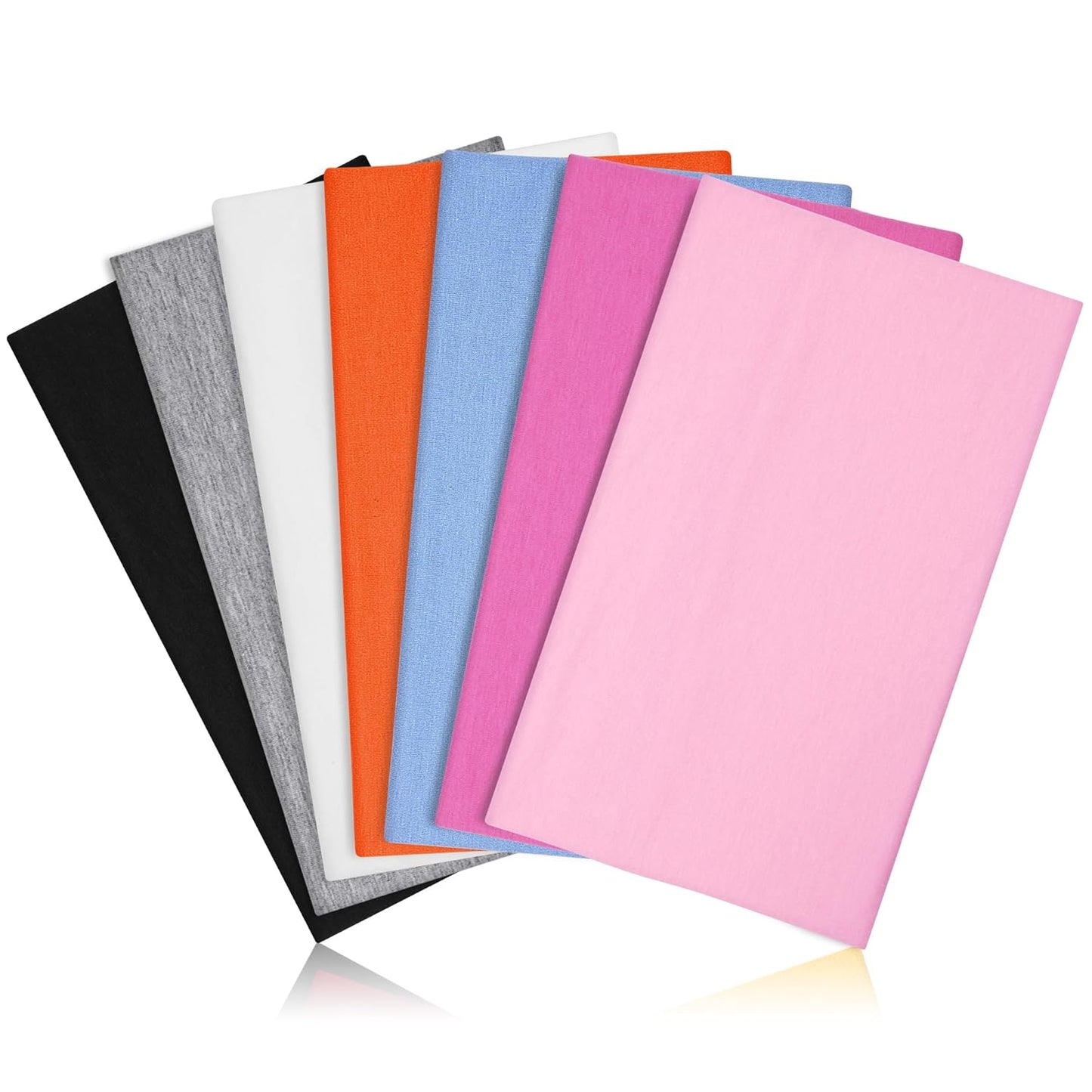 Wide Cloth Headbands for Women - 7PCS Soft & Stretchy Hair Bands for Workout, Yoga & Daily Wear