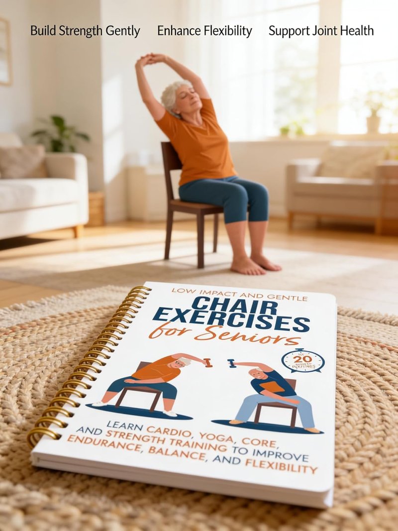 Chair Yoga for Seniors Over 60 - Gentle Poses & Exercise Chart | Home Workout Guide