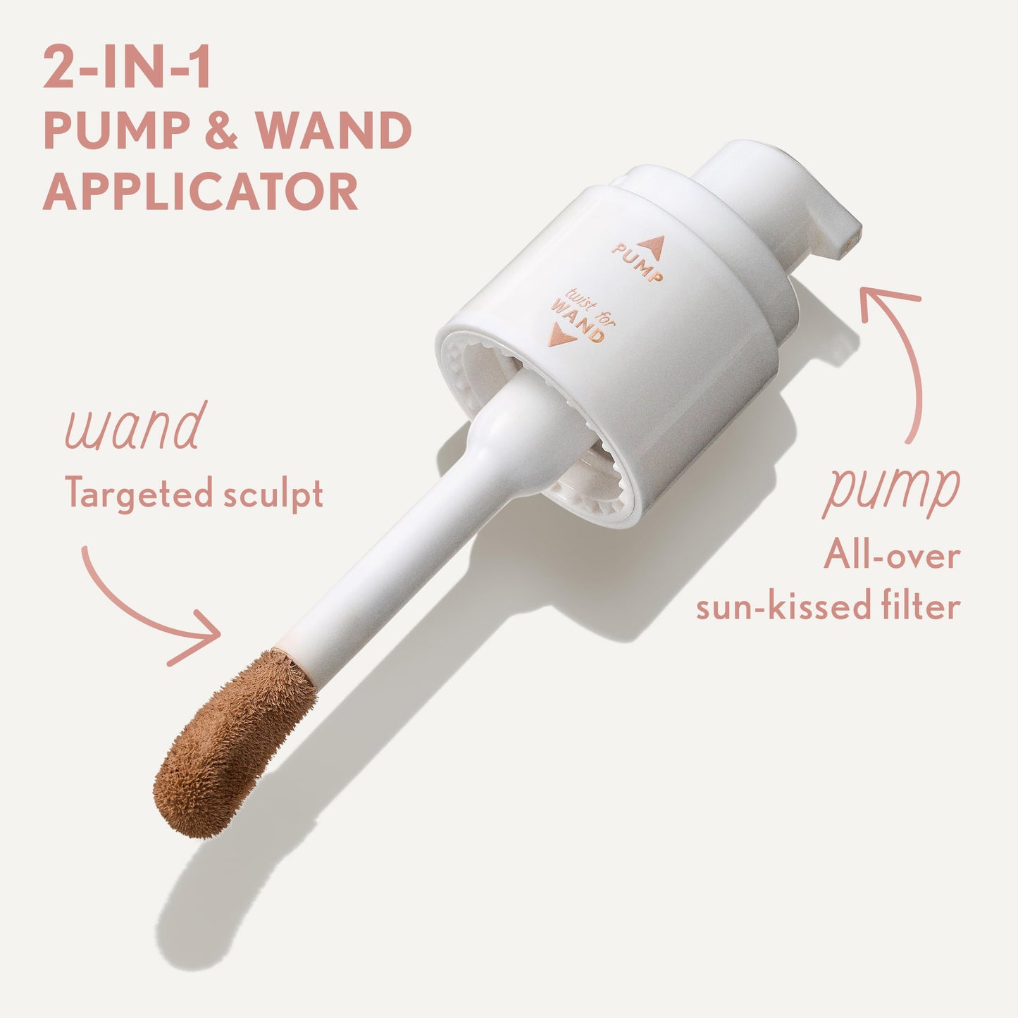 COVERGIRL TruBlend Sun & Sculpt Bronzing Glow Serum, Buildable, Radiant Glow, Wand and Pump Applicator - 40 Medium