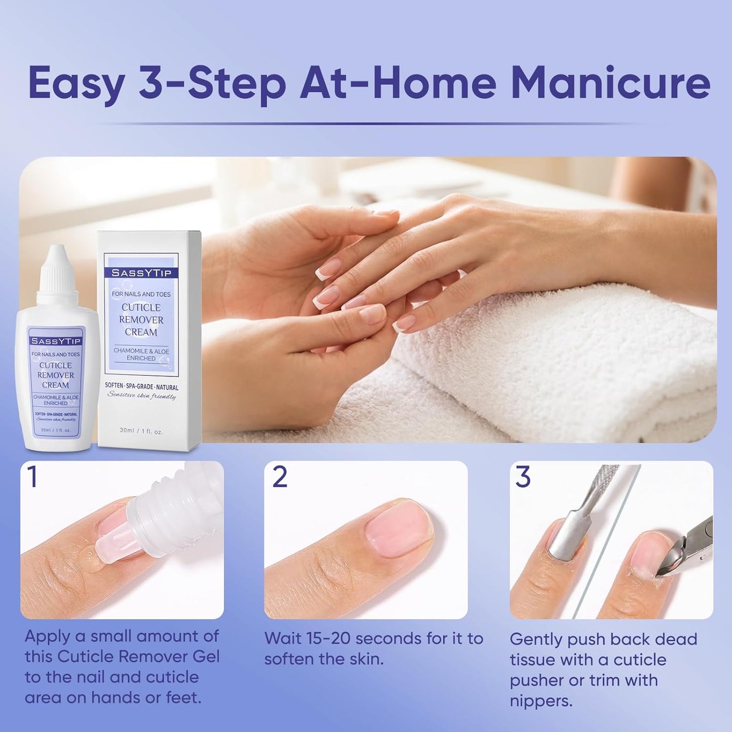 Cuticle Remover Gel & Strengthening Nail Oil Pen - Salon-Perfect Nails at Home | 15 Seconds to Beautiful Nails