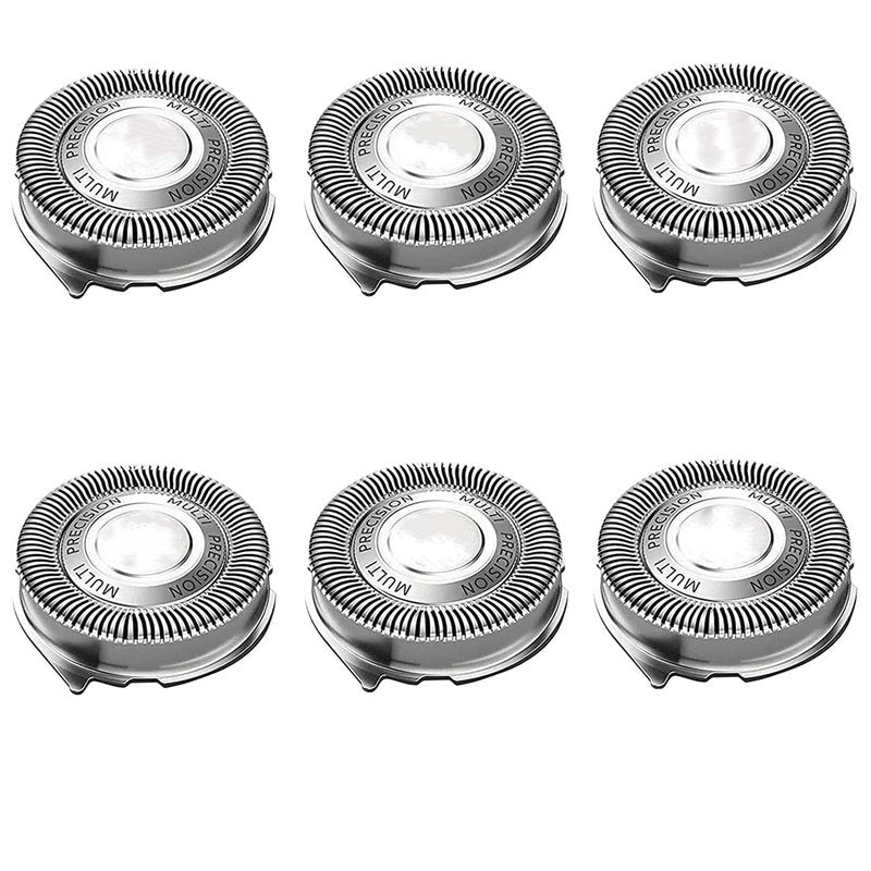 Suleto SH50/52 Replacement Heads Compatible with Noreclo Series 5000 Electric Shaver, Sh50 Replacement Head Part for Series 5000 S5xxx, ATXX, PTXX PT8xx, PT7xx, Sh50 Shaving Blades-6Pcs W/Brush
