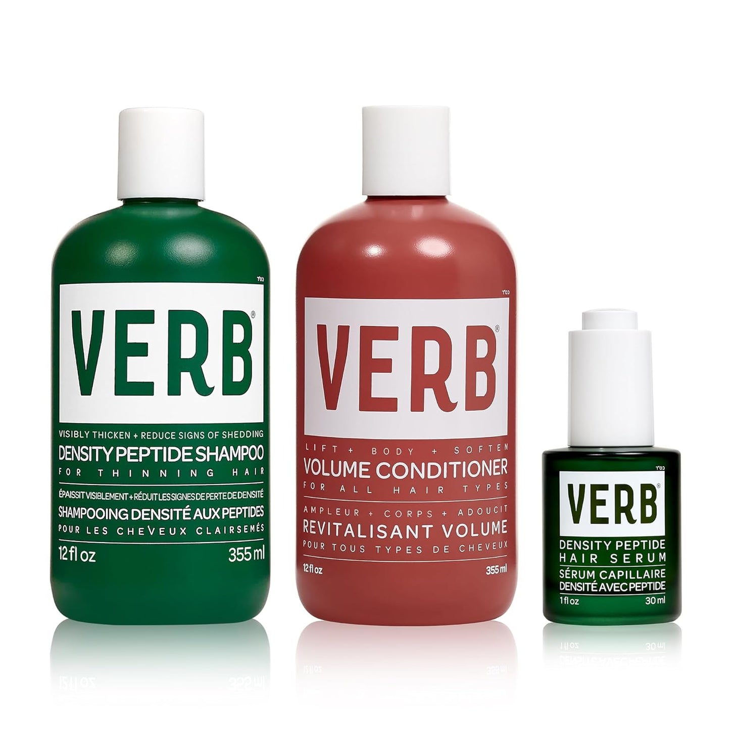 VERB Density Peptide Shampoo - Thicken Hair & Reduce Shedding | Moisturizing Formula for Fine Hair