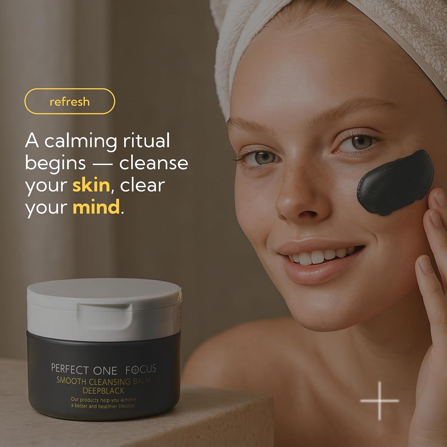 Smooth Cleansing Balm Makeup Remover - Hydrating Face Cleanser with Vitamin C, AHA & Ceramides | 2.64 oz, Lime & Orange