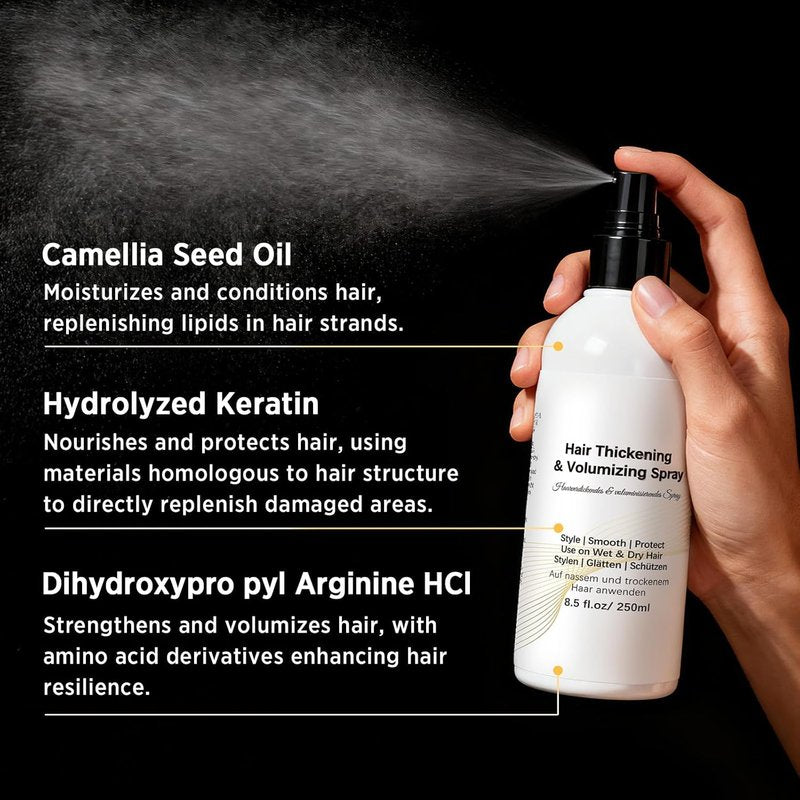 Hair Texture Spray for Women - Volume & Shine Enhancer with Camellia Seed Oil | 8.5 oz
