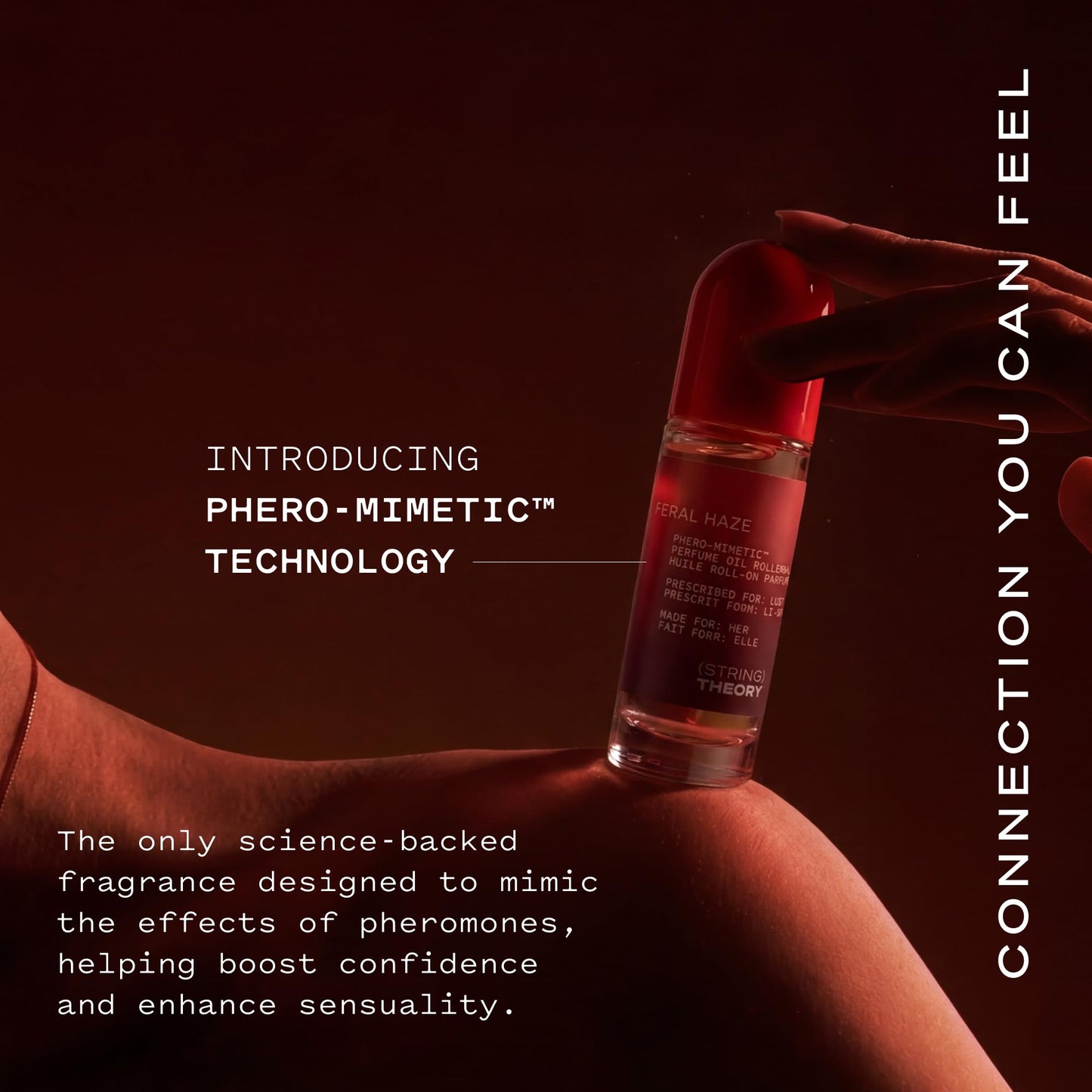 STRING THEORY x Off Campus - Hannah - Women's Pheromone Roll On Perfume Oil - Spicy & Sweet Vanilla Amber Boozy Gourmand Musk - Dark Rum, Vanilla, Tonka Bean - Lasts 3 Hrs Long - Phero-Mimetic Perfume