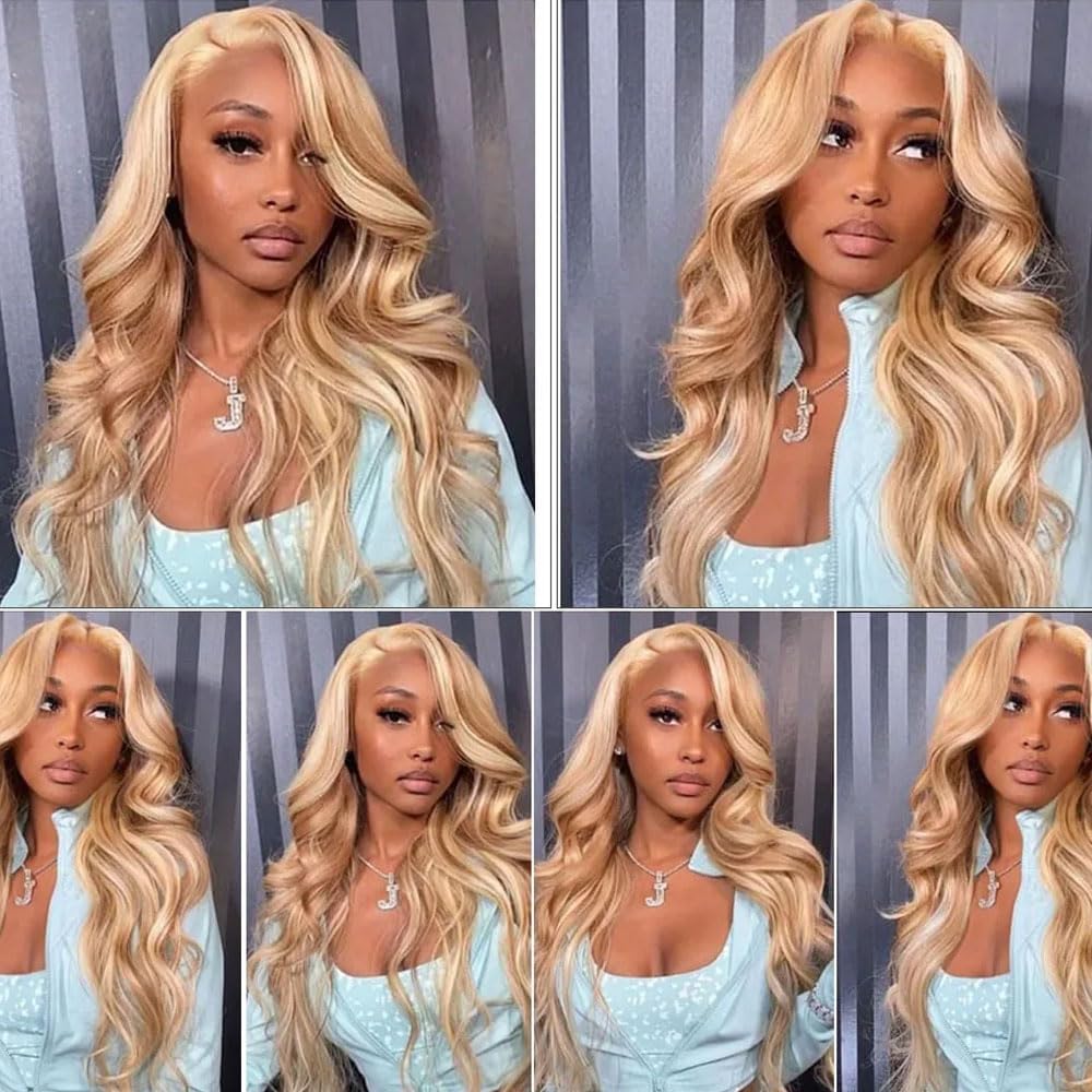 Blonde Bundles 613 Body Wave Bundles Human Hair Honey Blonde Bundle 14 14 14 inch Two Tone 613 and 27 Bundle 300g