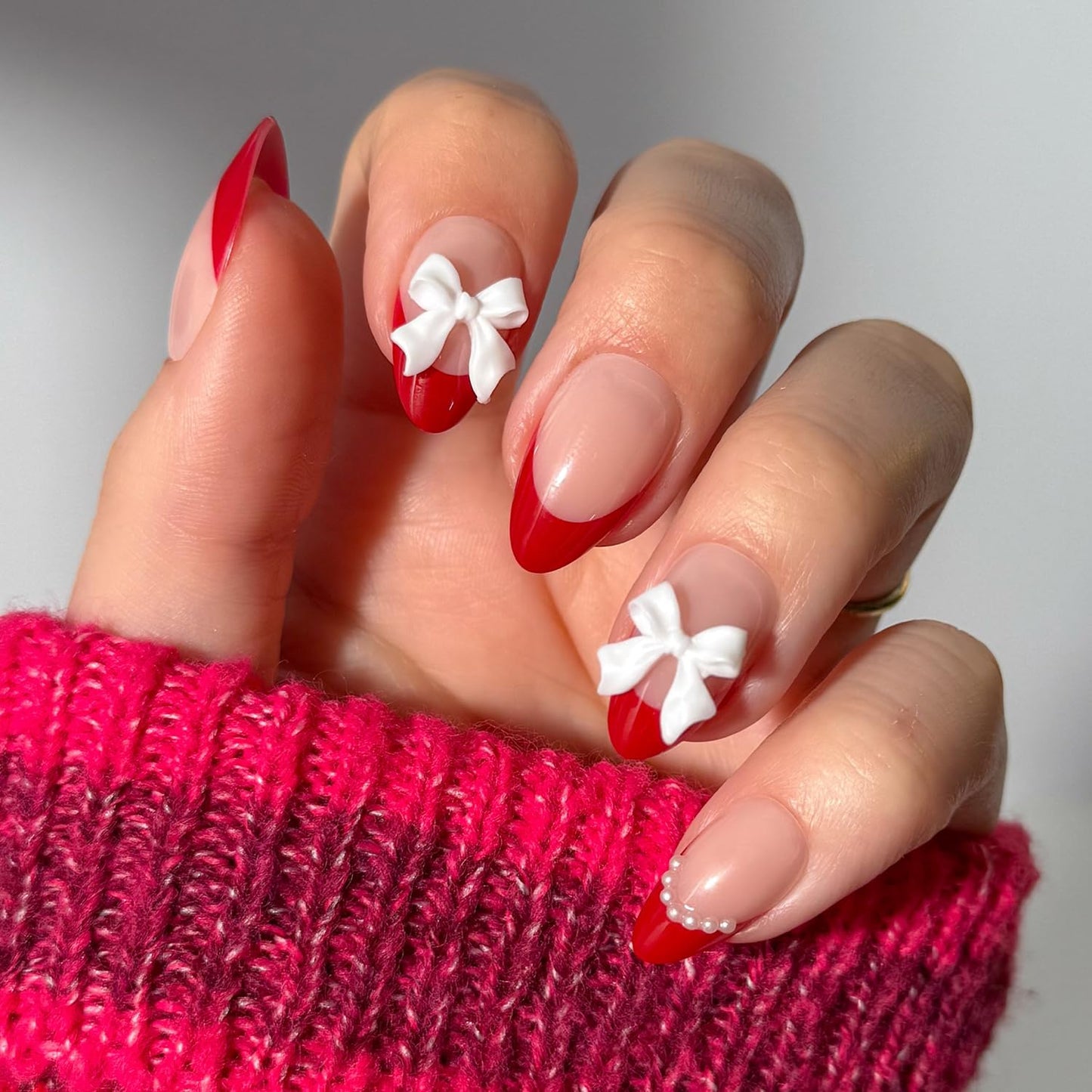 Glamnetic Press On Nails - Lush Coral | Short Oval Fake Nails with Glazed Finish | 30 Nail Kit in 15 Sizes