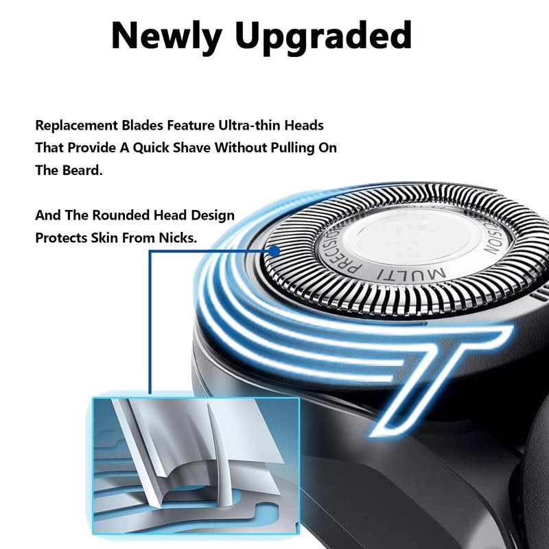 SH91/52 Replacement Heads Compatible With Philips Norelco 9000 replacement heads,for Philips Norelco s9000 Prestige(SP98xx) All SP98XX Series Electric Shaver