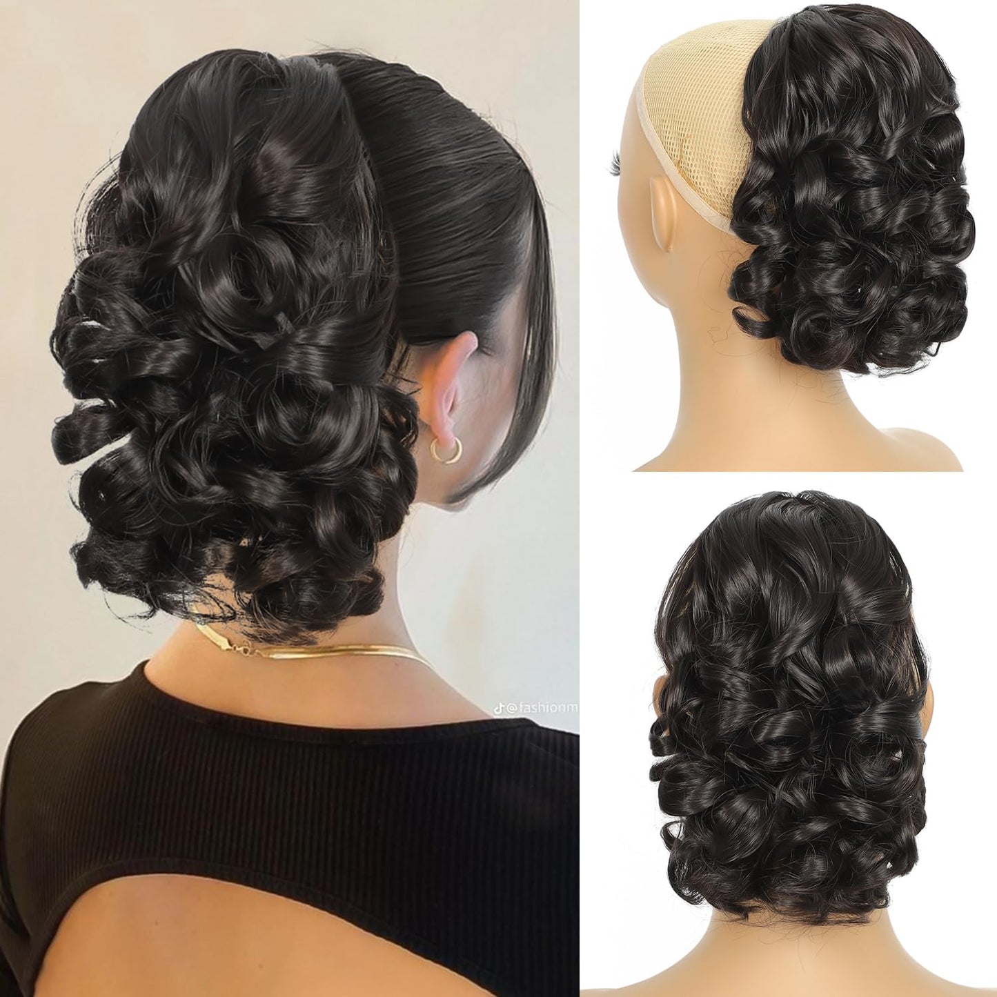 Curly Ponytail Extension - 10 Inch Drawstring Gray Synthetic Hairpiece for Women | Perfect for Daily Wear & Parties
