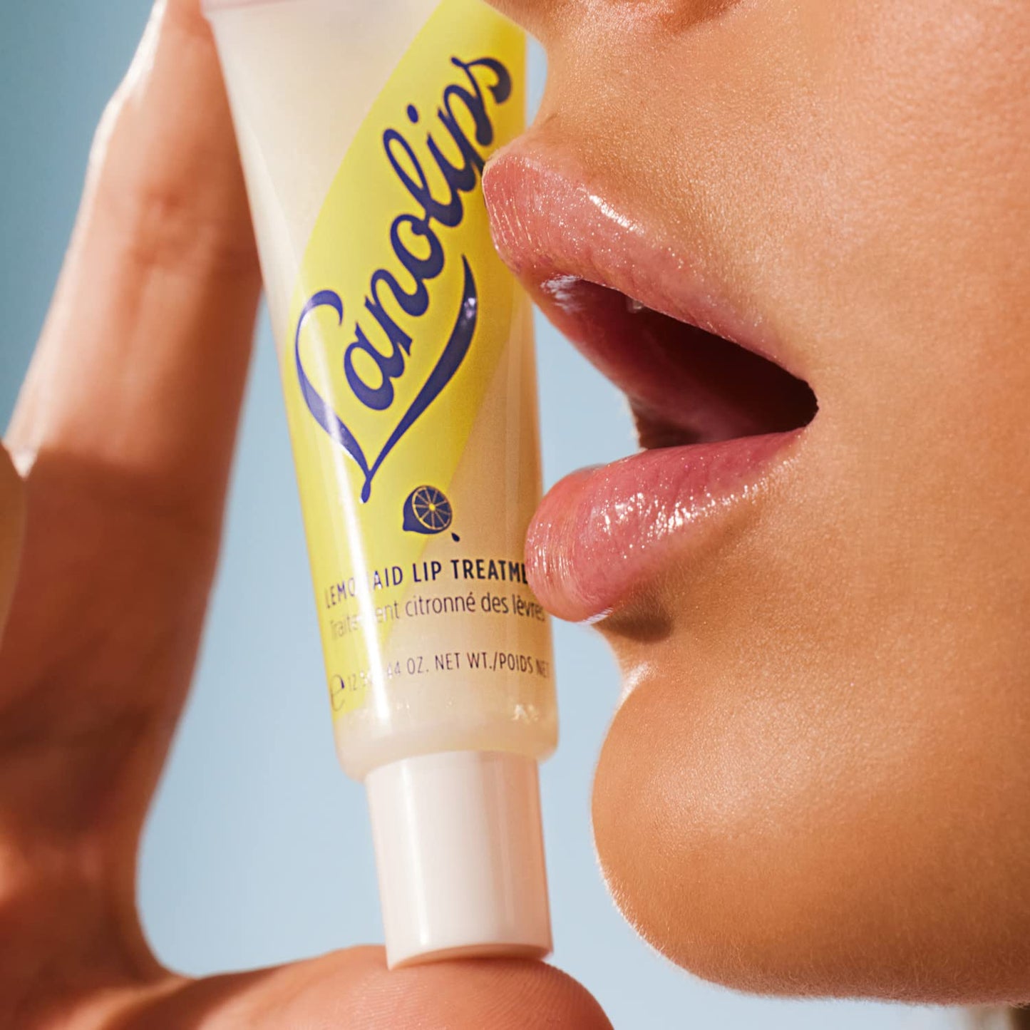 Lanolips Lemonaid Lip Treatment - Clear Exfoliating Lip Gloss with Lanolin & Lemon Oil | 12.5g for Dry, Cracked Lips