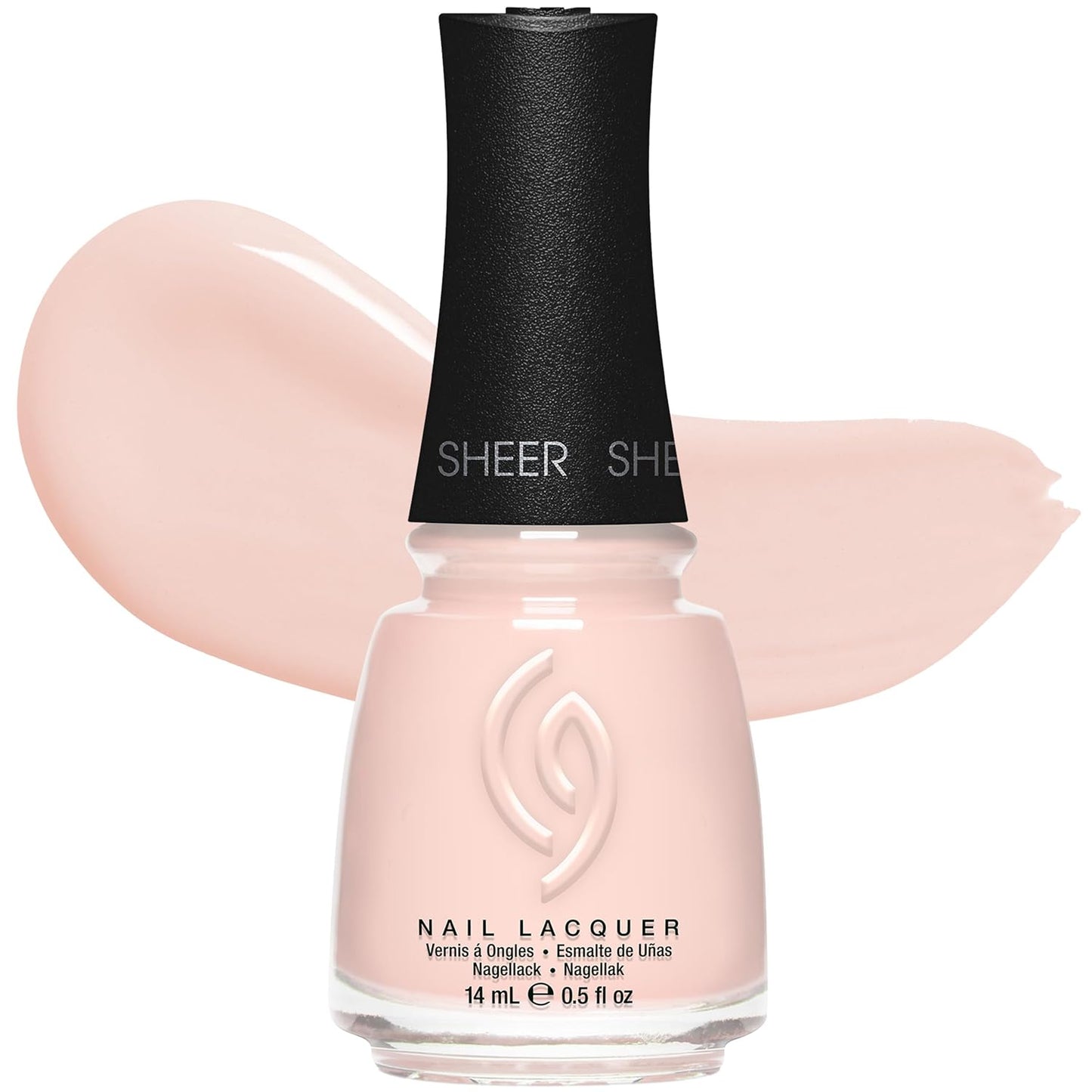 China Glaze Nail Lacquer - Moment in the Sunset Coral Pink Polish | Quick Dry, Chip Resistant, Shimmer Finish, 0.5 fl oz