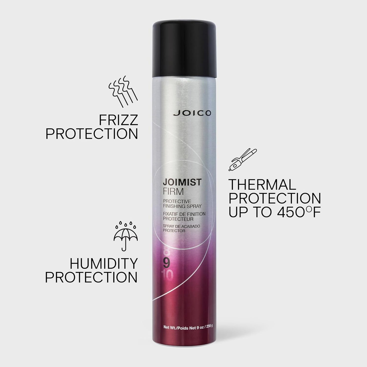 Joico JoiMist Protective Finishing Spray - Heat & Humidity Defense | Anti-Static & Frizz Control | Paraben-Free, 10 oz