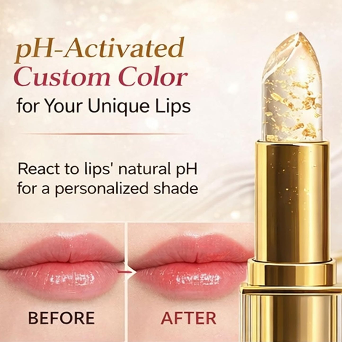 Color Changing Lipstick for Mature Women - Hydrating Tinted Balm, Long-Lasting 8h Transfer-Resistant | Personalized Shades (2PCS)