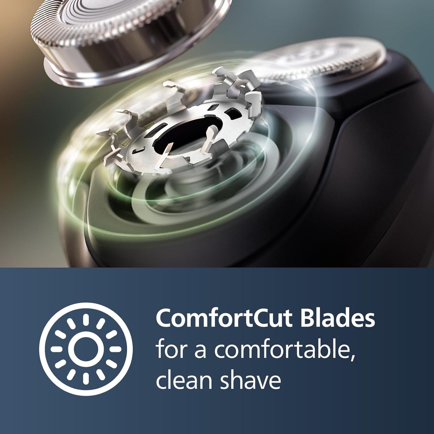 Philips Norelco Shaver 2600 Series - Wet & Dry Electric Shaver with Pop-Up Trimmer | Dark Forest Green, Model X3052/91