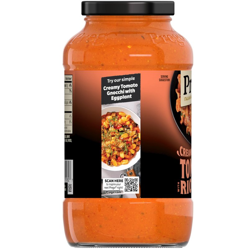 Prego Creamy Tomato Pasta Sauce With Ricotta Cheese, 23.75 oz Jar