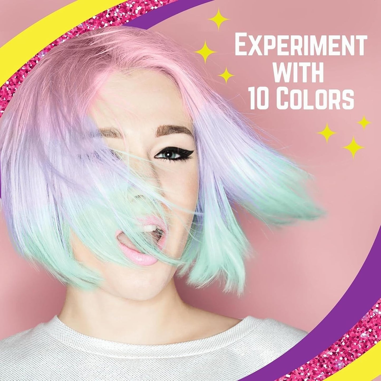 Hair Chalk Set for Kids - 10-Piece Temporary Color Kit | Easy Apply & Remove, Vibrant for Dress Up Parties