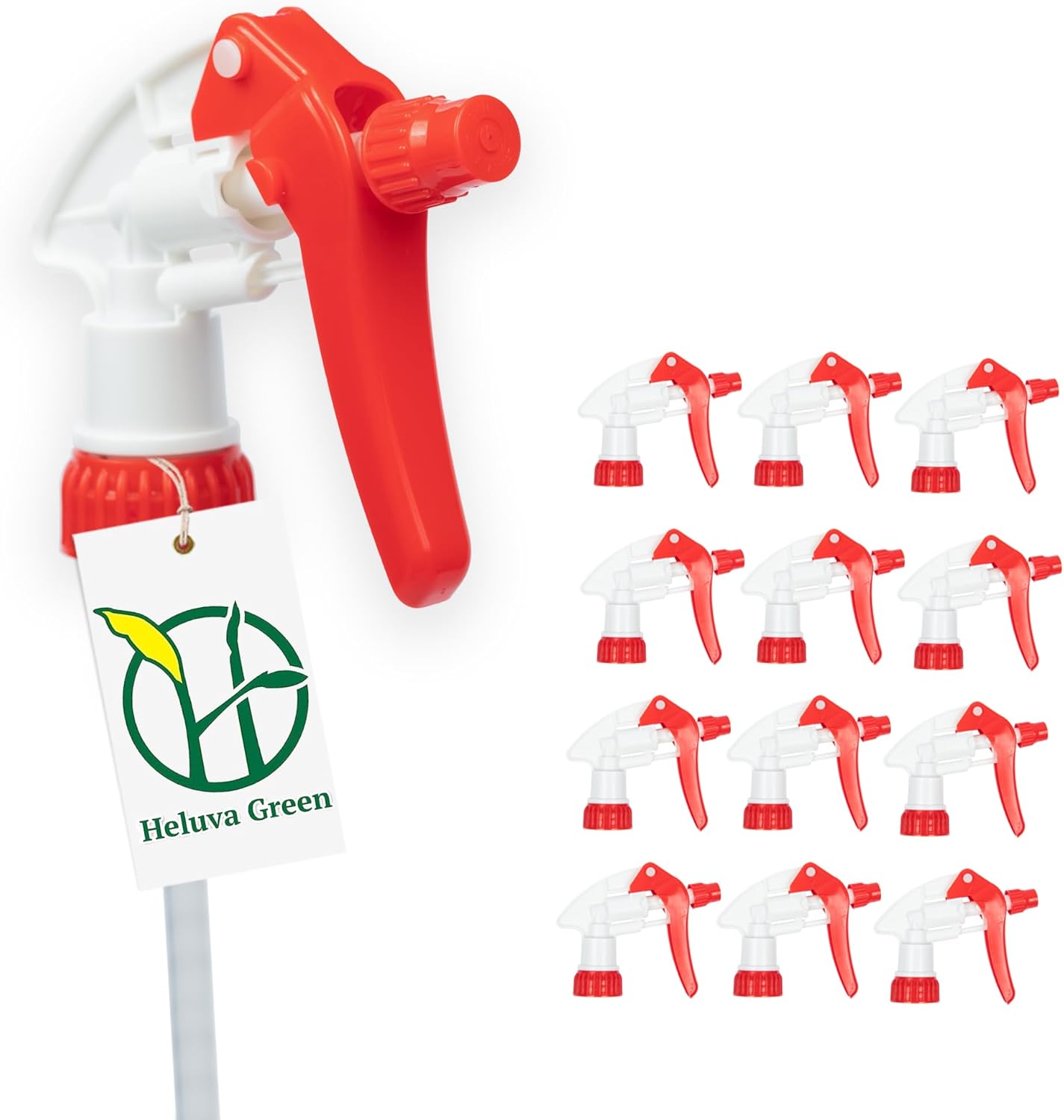 Green Spray Bottle Nozzle Replacement - Heavy Duty Sprayer Triggers for Home & Commercial Cleaning | Fits 8-32 oz Bottles, Blue, 24 Pack
