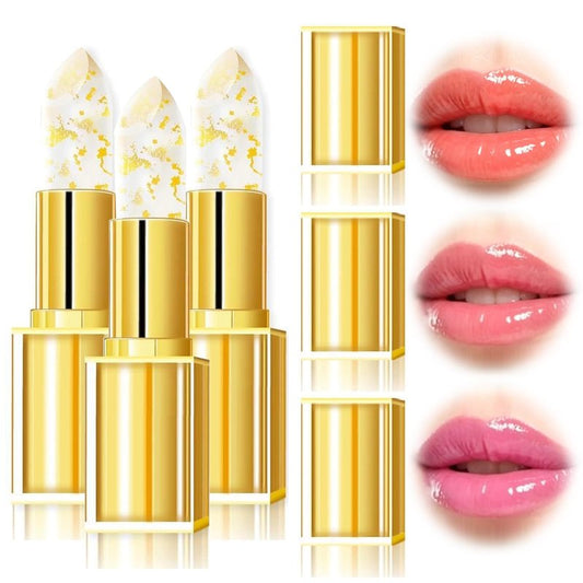 2026 New Lipstick for Older Women, PH Color Changing Lipstick Skin-Adaptive Lipsticks, Transferproof Clear Lip Sticks, Long Lasting Moisturizing Tinted Lip Balm (3 pcs)