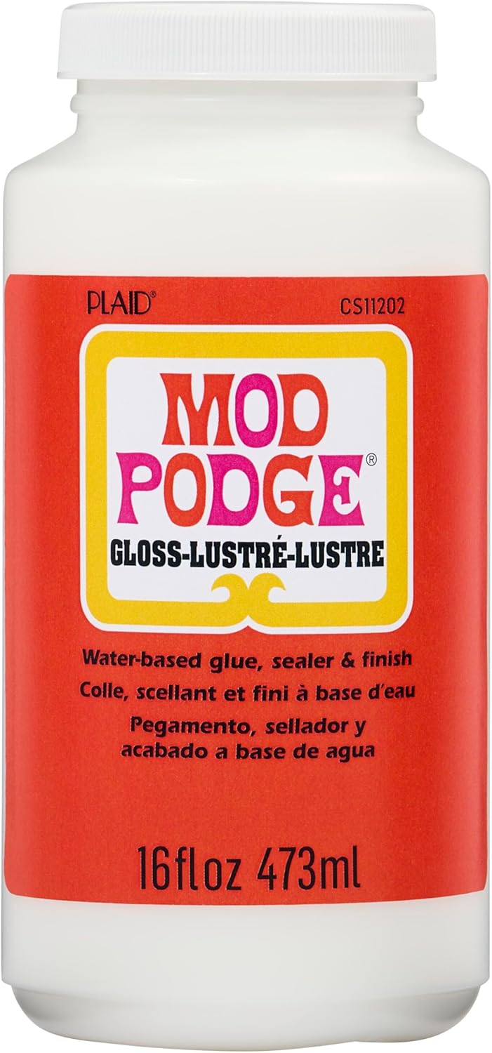 Mod Podge Gloss Sealer - All-in-One Craft Glue & Finish | Quick Dry, Non-Toxic, 16 oz.