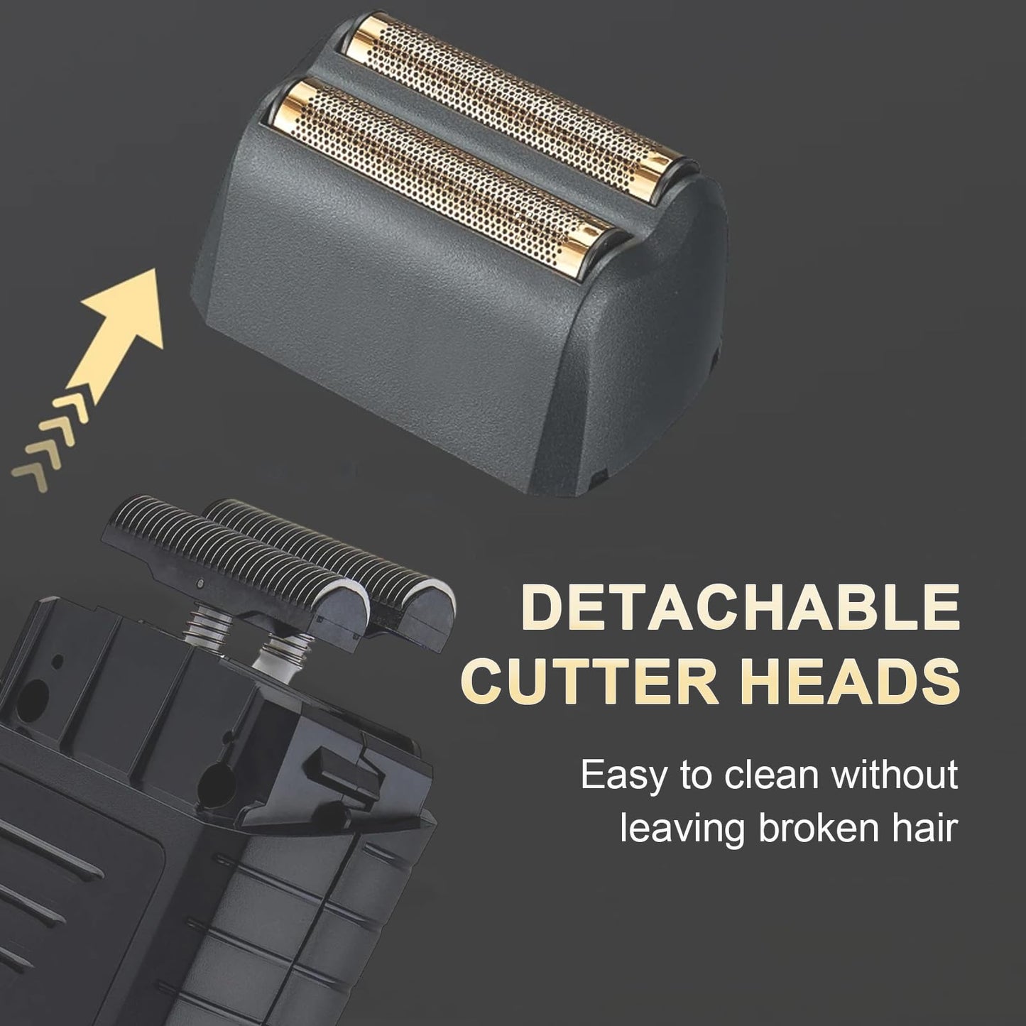1 Pack Shaver Replacement foil Compatible with wahl 5 Star Series Vanish Shaver 8173-700,Vanish Replacement Foil & Cutter Bar Assembly for Super Close Shaving,Shaver Blade for Wet & Dry Shaving,Black