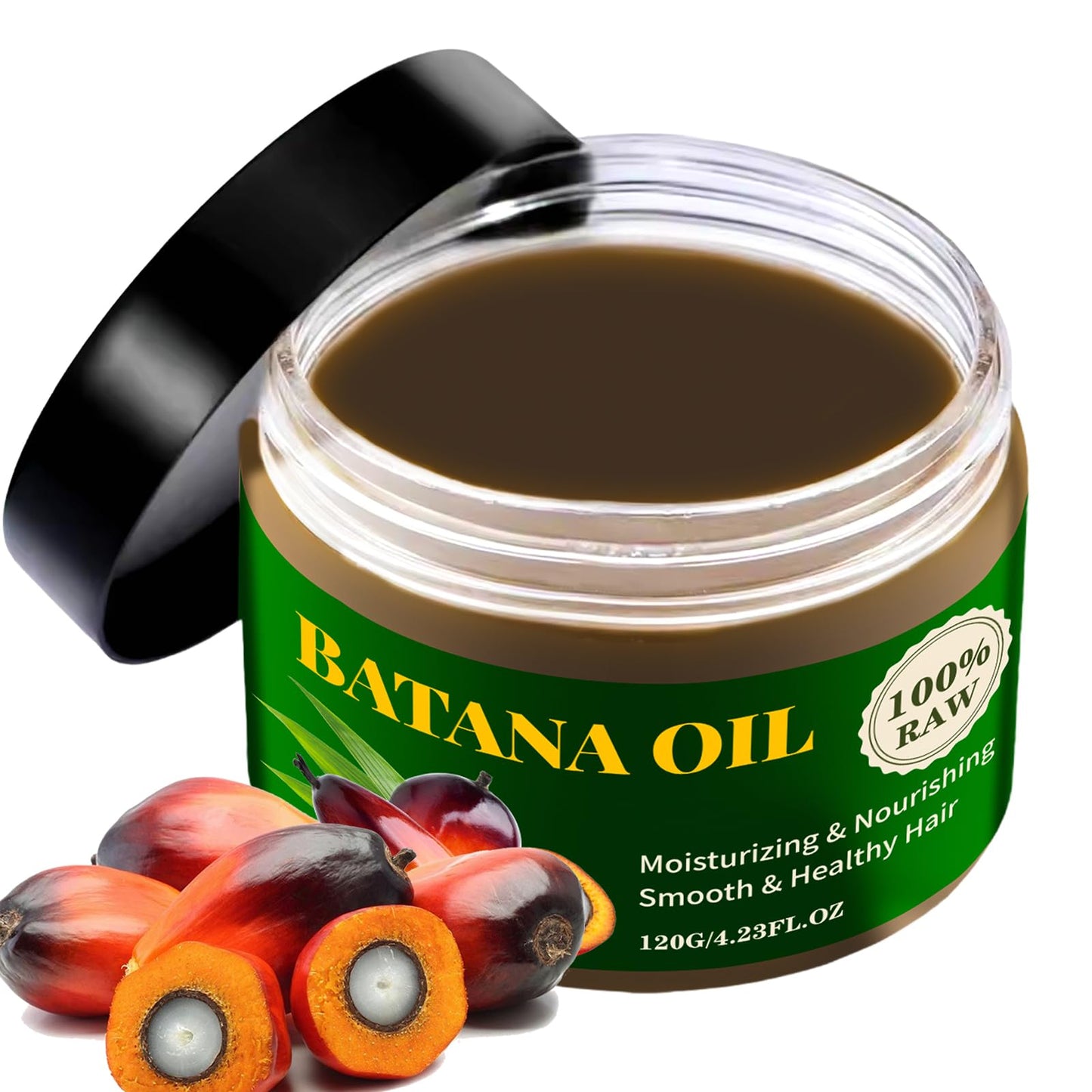 YAFUSIPE Batana Oil Paste For Hair Growth Treatment, Dr. Sebi Cold Pressed Raw Unrefined 100% Natural Pure Batana Oils Hair Mask Prevent Hair Loss, Enhances Thickness for Women Men 4.23 Floz