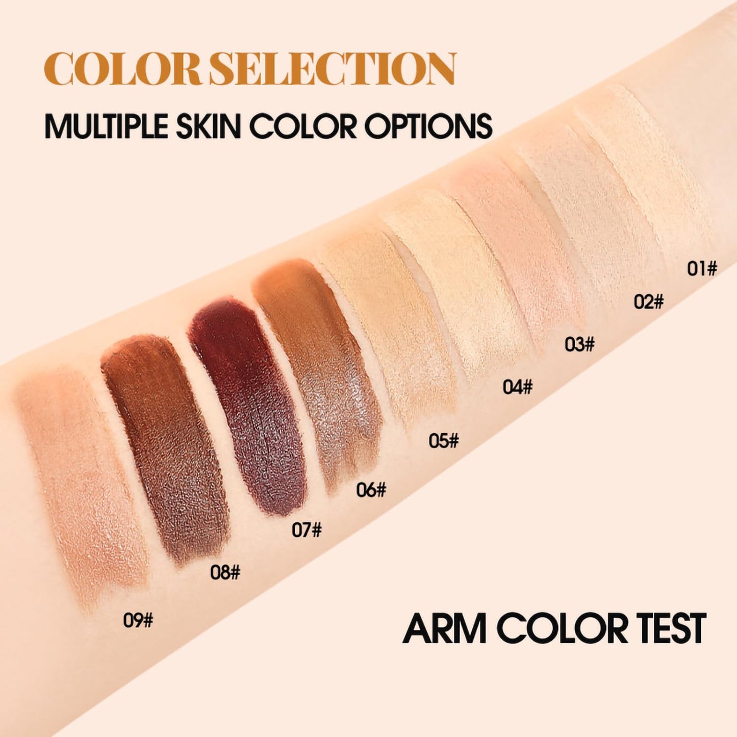 Matte Concealer Foundation Stick - Serum-Infused Tinted Moisturizer & Hydrating Contour | Sheer-to-Medium Dewy Coverage (02#)