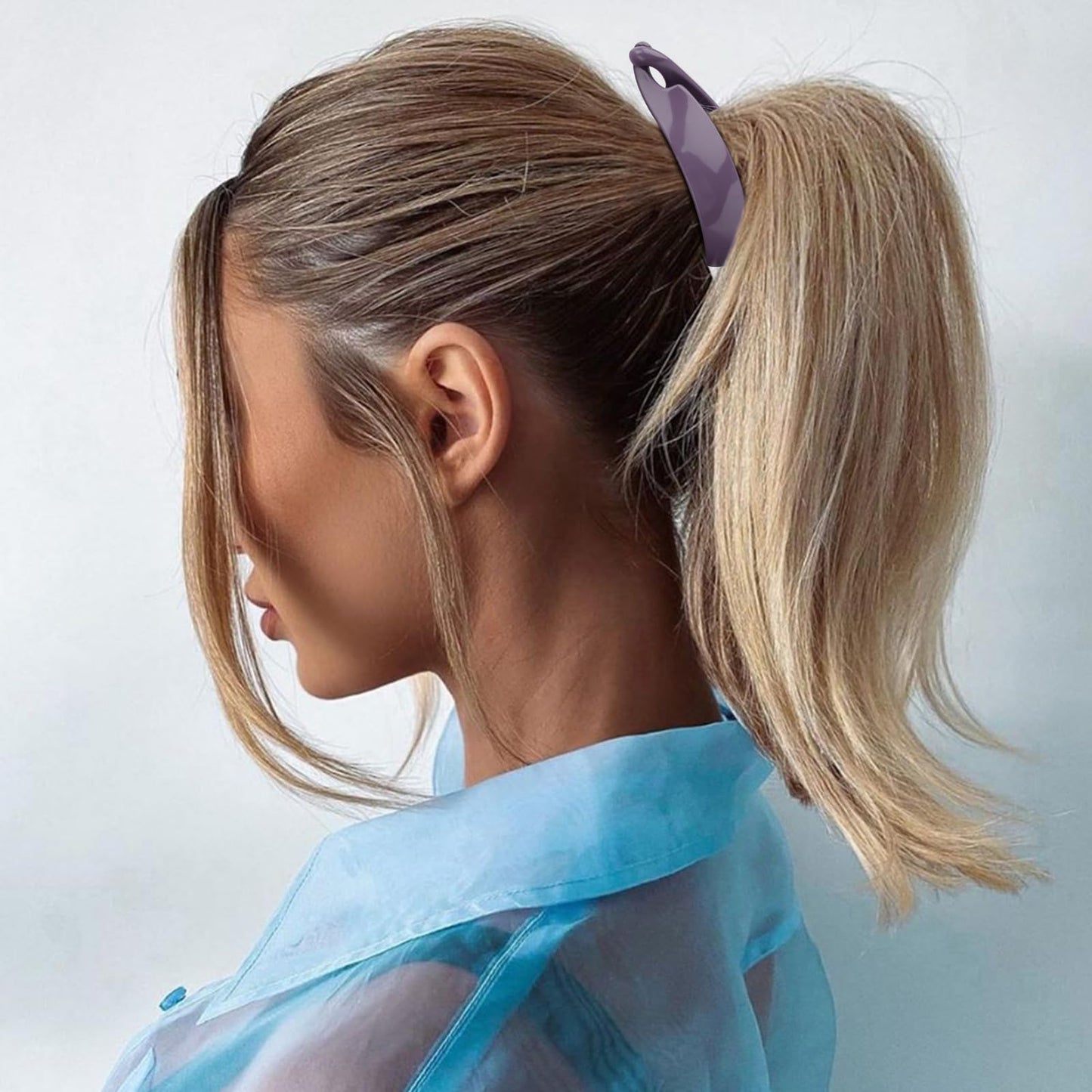 Hapdoo 4PCS Small Banana Clip, Banana Clips for Thin Hair Strong Hold Bun Holder Jaw Barrettes for Women and Girls