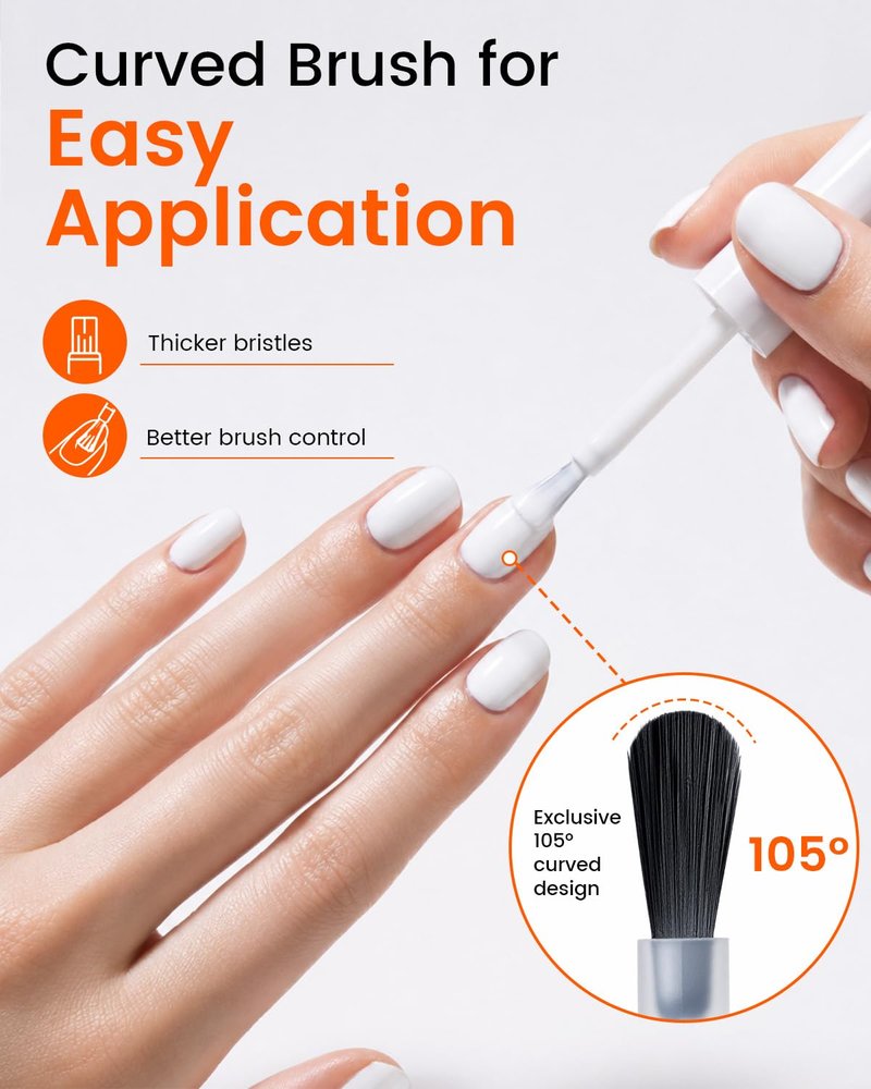 Ultra-Pigmented White Gel Nail Polish - High Gloss 15ml | Perfect for French Tips & Nail Art