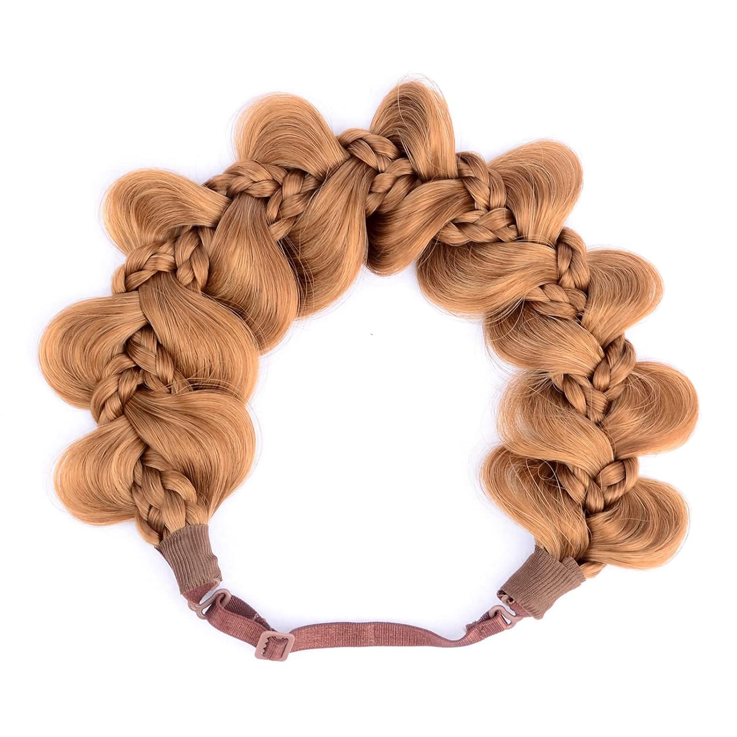 Kinky Synthetic Hair Braided Headband - Stylish Hairpiece for Women | 8-Strawberry Blonde