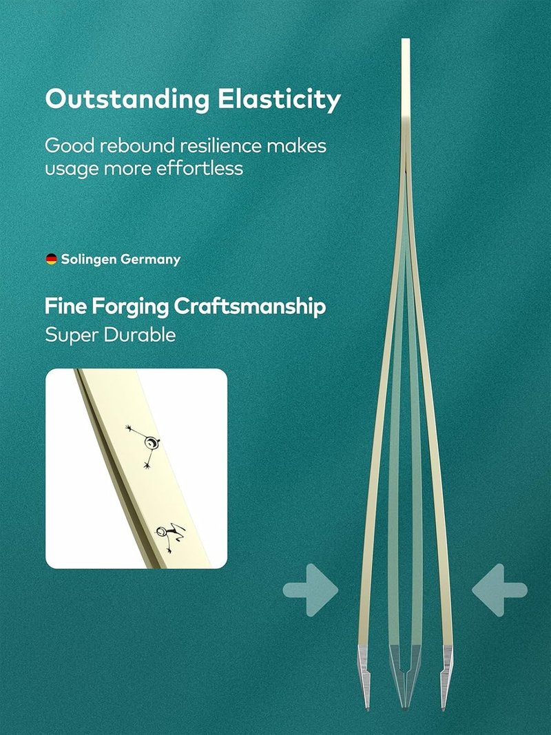 MR.GREEN Tweezers,Professional Precision Eyebrow Tweezers for Women and Men, Tweezers for Facial Hair Women, Stainless Steel Slanted Hair Removal Tweezers, Eyebrow Plucker, Ingrown hair tweezers