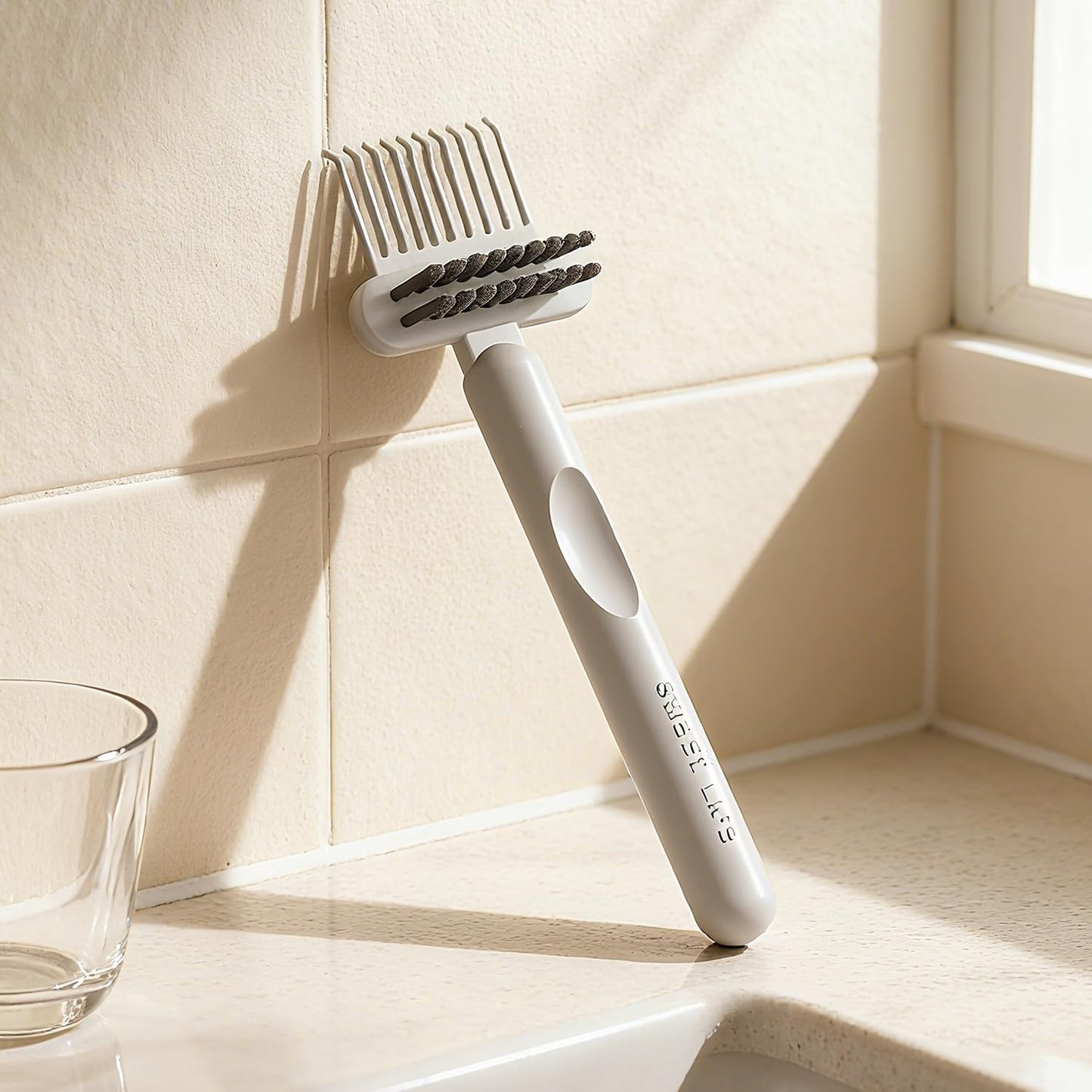 Hair Brush Cleaning Tool, White Comb Cleaner Brush for Removing Hair and Dust | Reusable Deshedding Tool for Home & Salon Use (1 Pack)